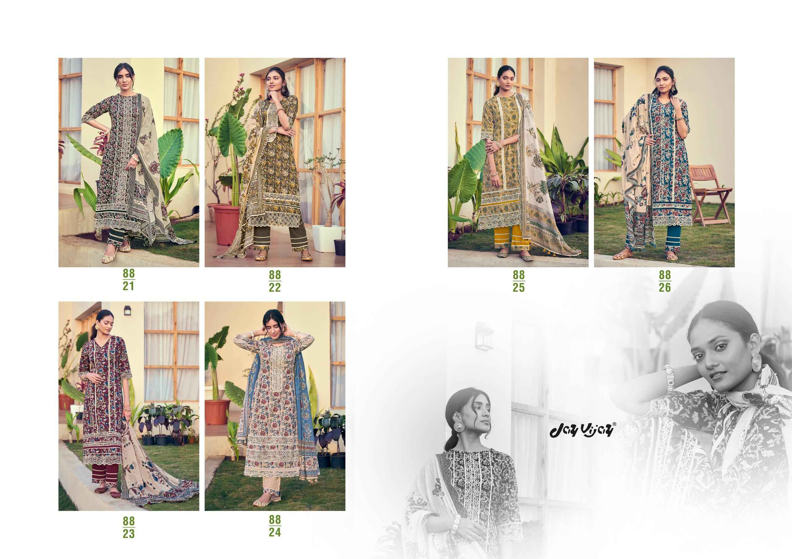 Jay Vijay Jahaan Pure Cotton Dress Material (6 Pc Catalouge)