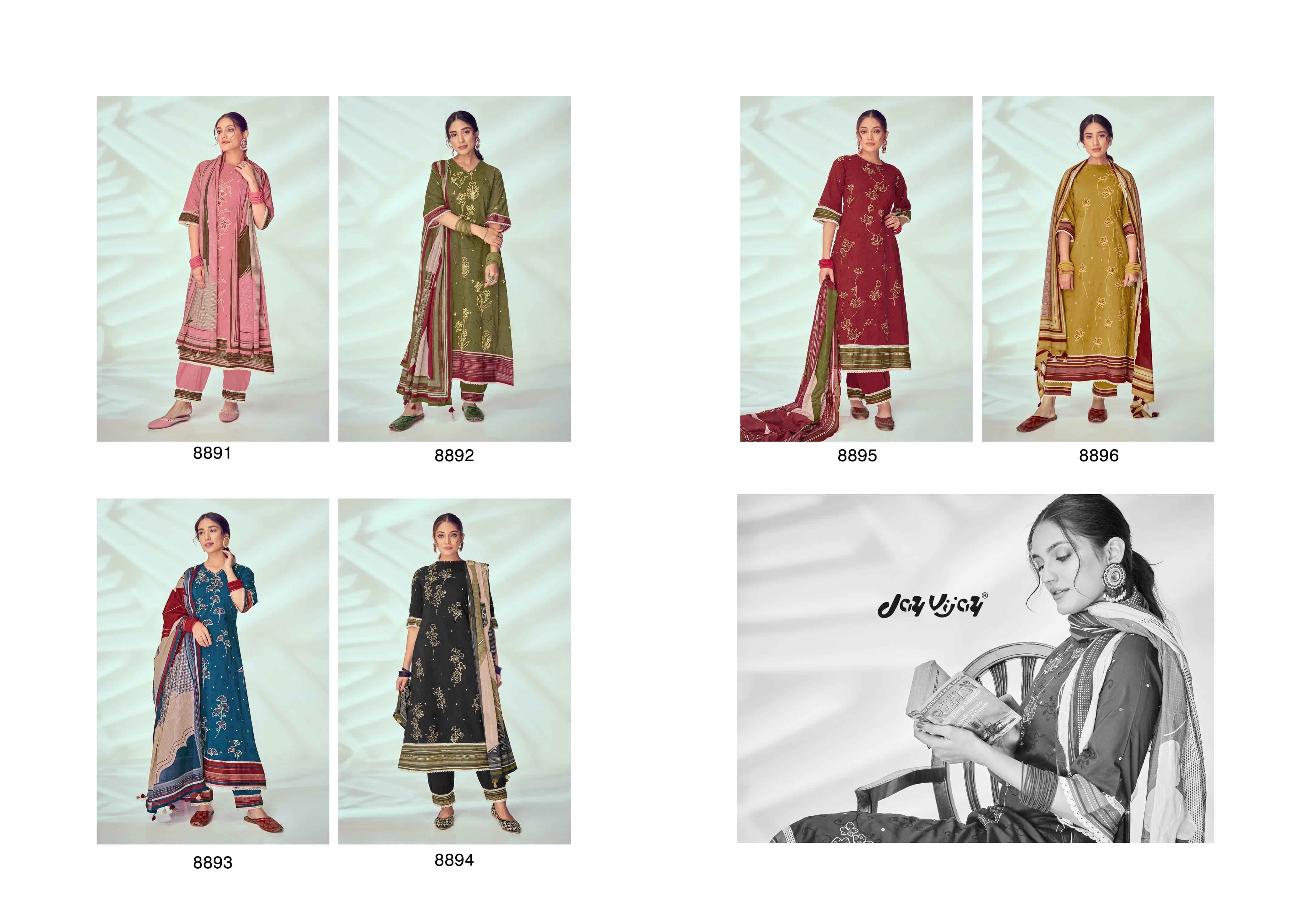 Jay Vijay Kahani Pure Cotton Dress Material (6 Pc Catalouge)