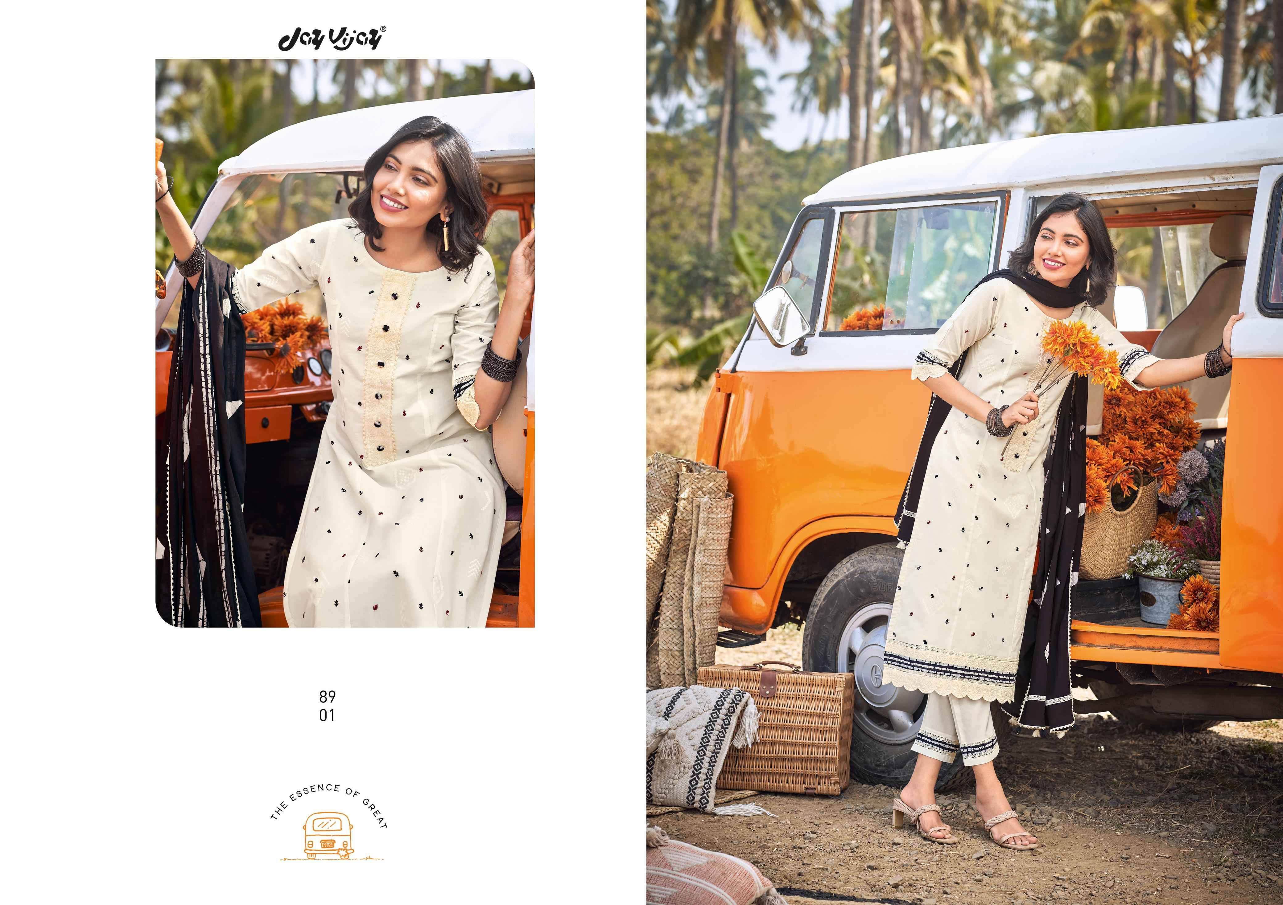 Jay Vijay Musafir Pure Cotton Dress Material (6 Pc Catalouge)
