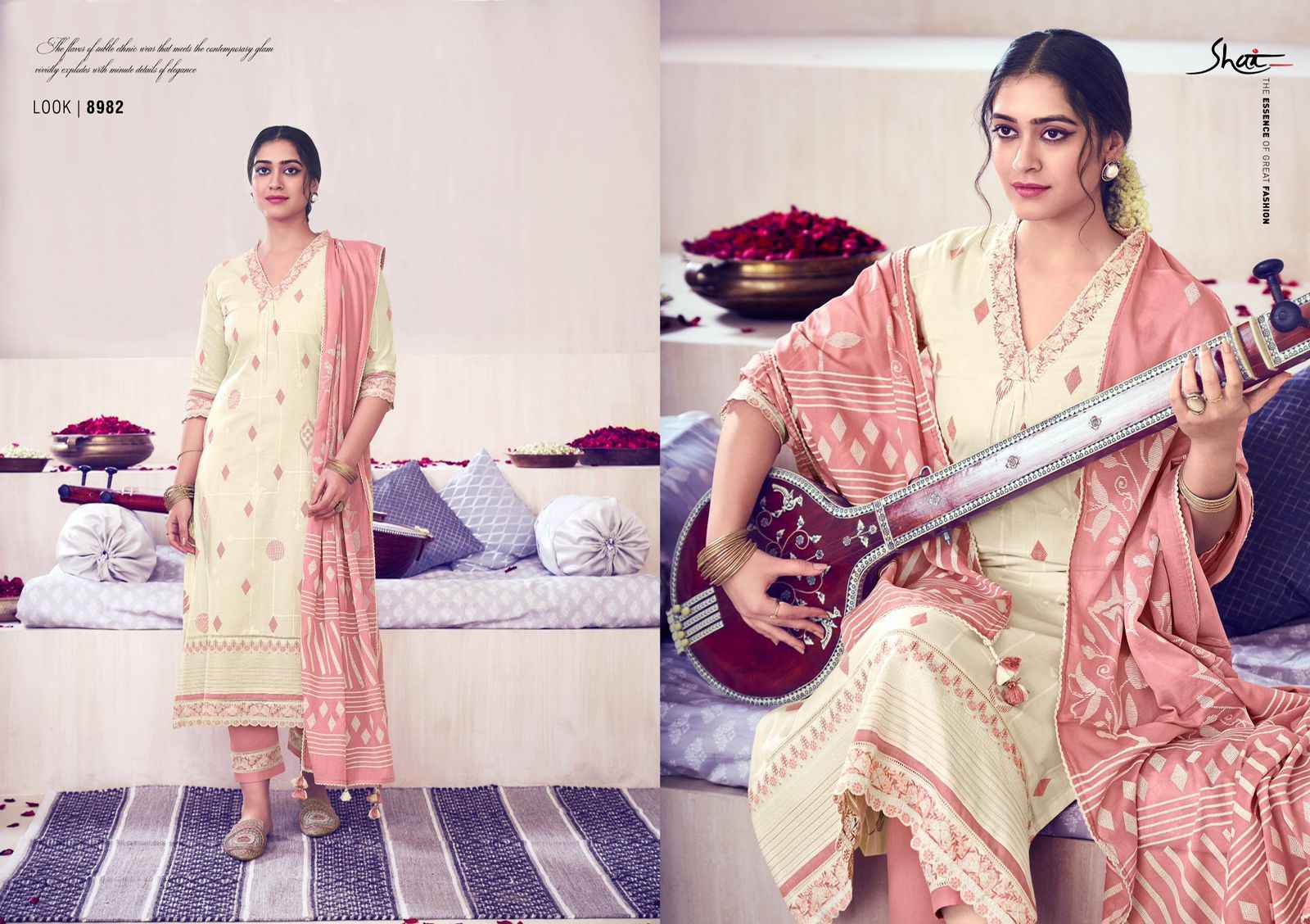 Jay Vijay Sitaar Pure Cotton Dress Material (6 pcs Catalogue)