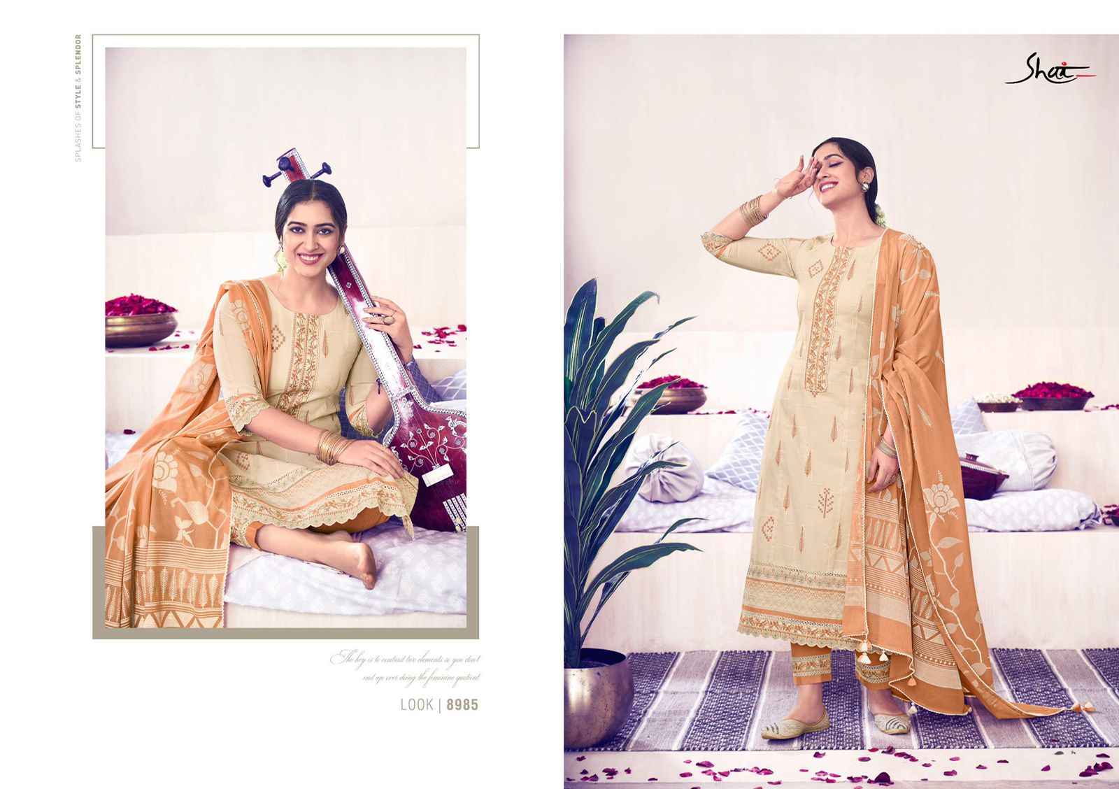 Jay Vijay Sitaar Pure Cotton Dress Material (6 pcs Catalogue)