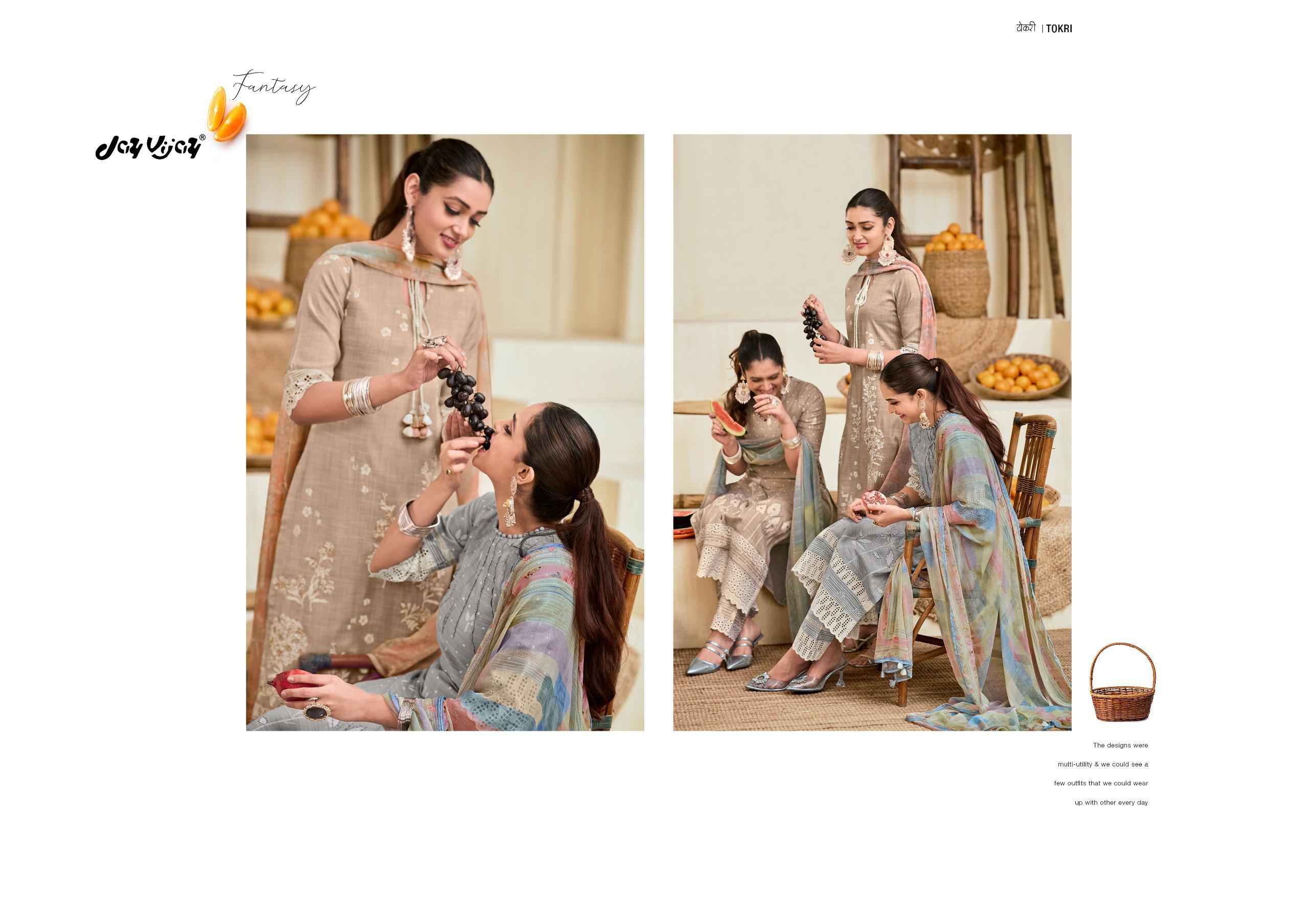 Jay Vijay Tokri Pure South Cotton Dress Material (5 pcs Catalogue)