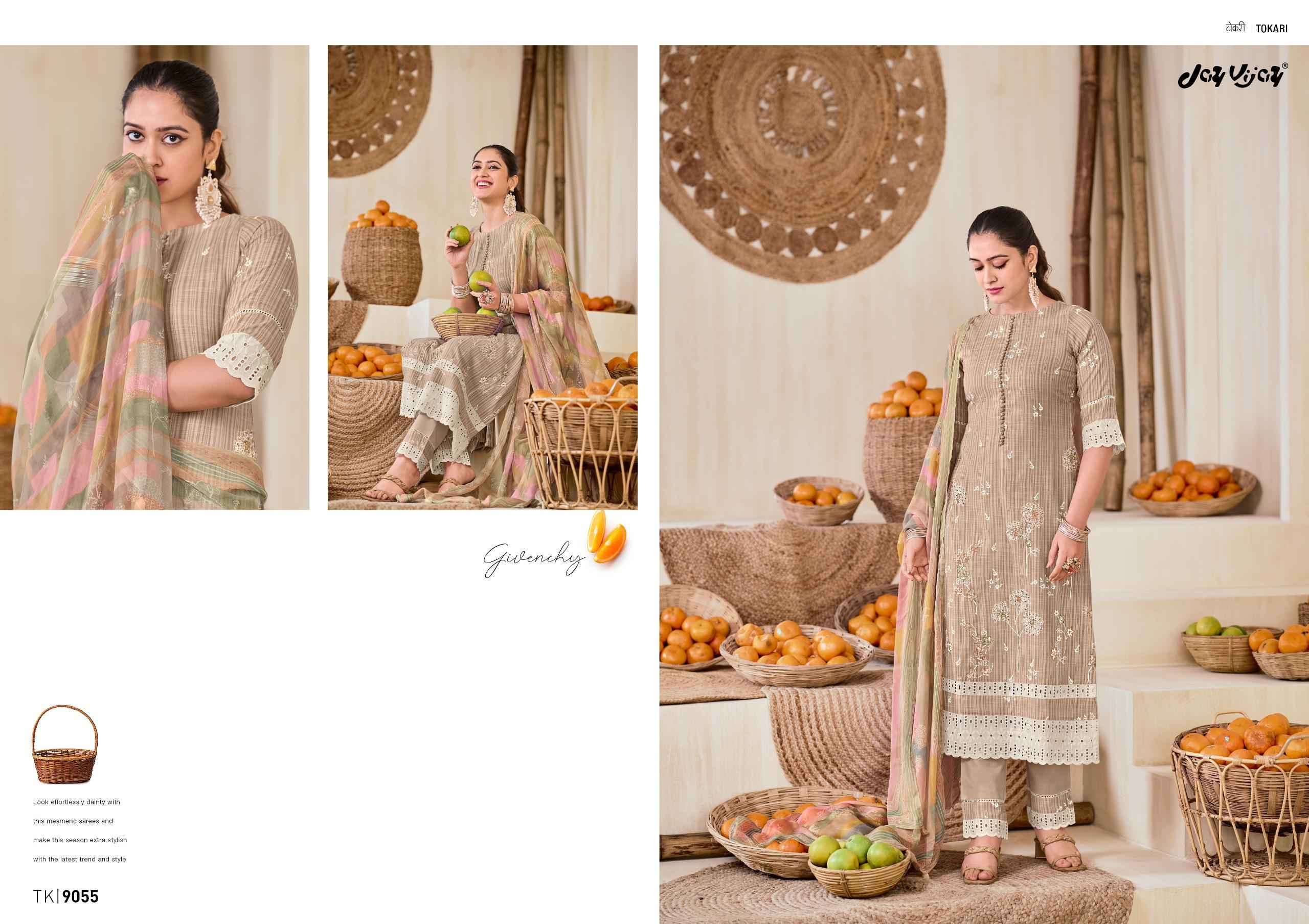 Jay Vijay Tokri Pure South Cotton Dress Material (5 pcs Catalogue)