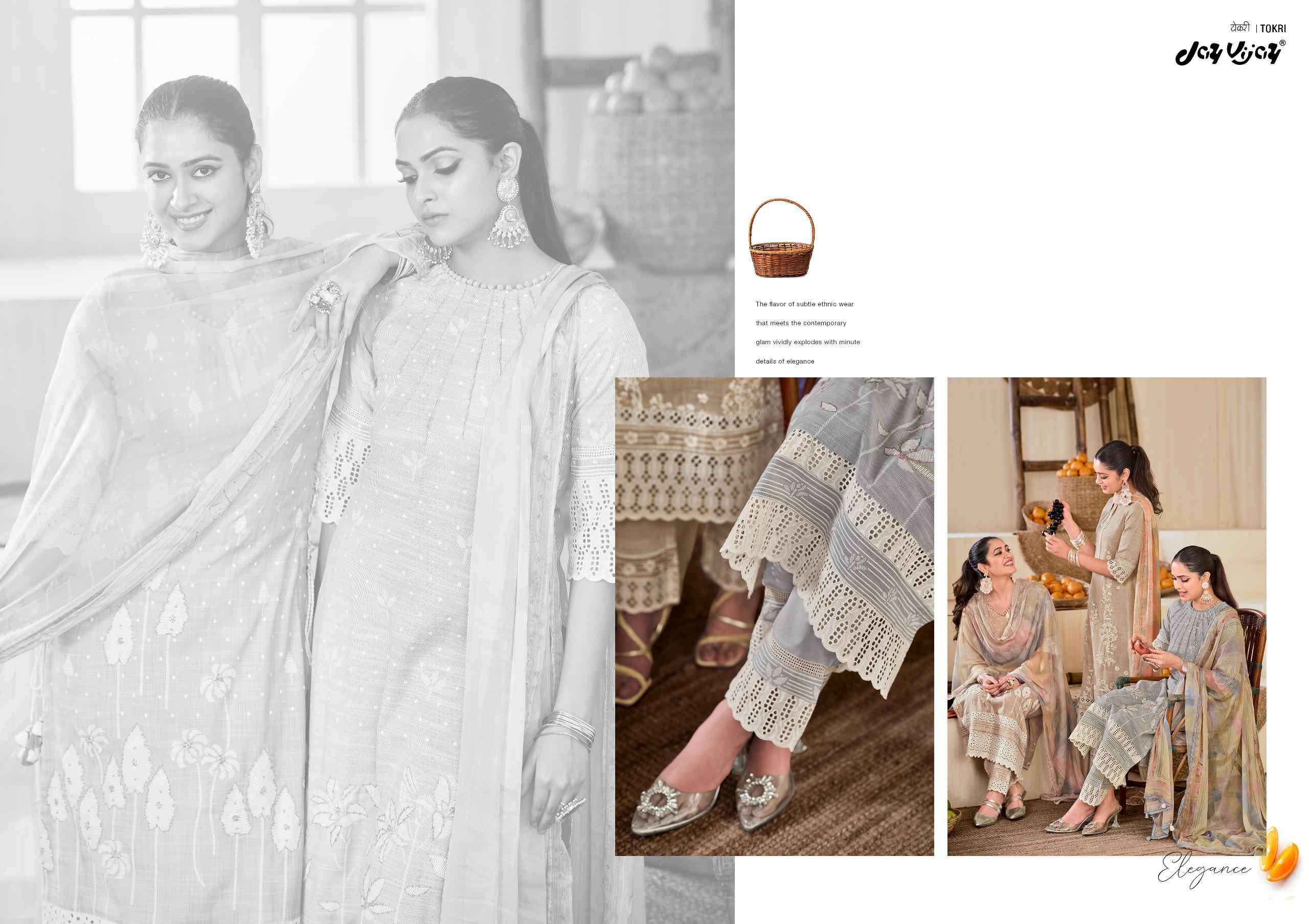 Jay Vijay Tokri Pure South Cotton Dress Material (5 pcs Catalogue)