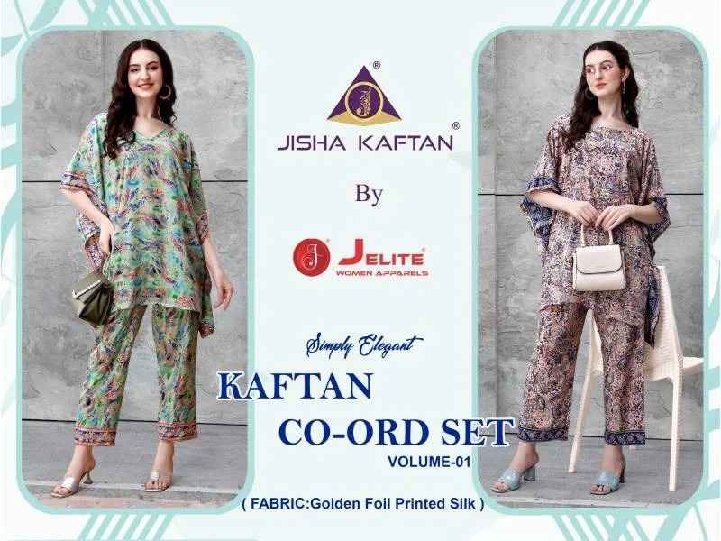 Jelite Kaftan Co Ord Set Vol-1 Fancy Wester Collection(08 pcs Cataloge)