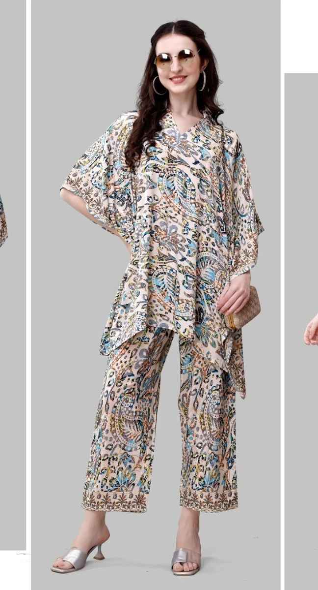 Jelite Kaftan Co Ord Set Vol-1 Fancy Wester Collection(08 pcs Cataloge)