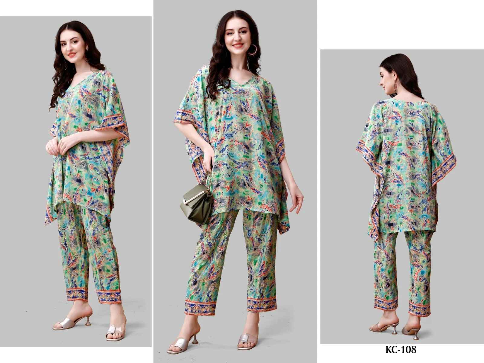 Jelite Kaftan Co Ord Set Vol-1 Fancy Wester Collection(08 pcs Cataloge)