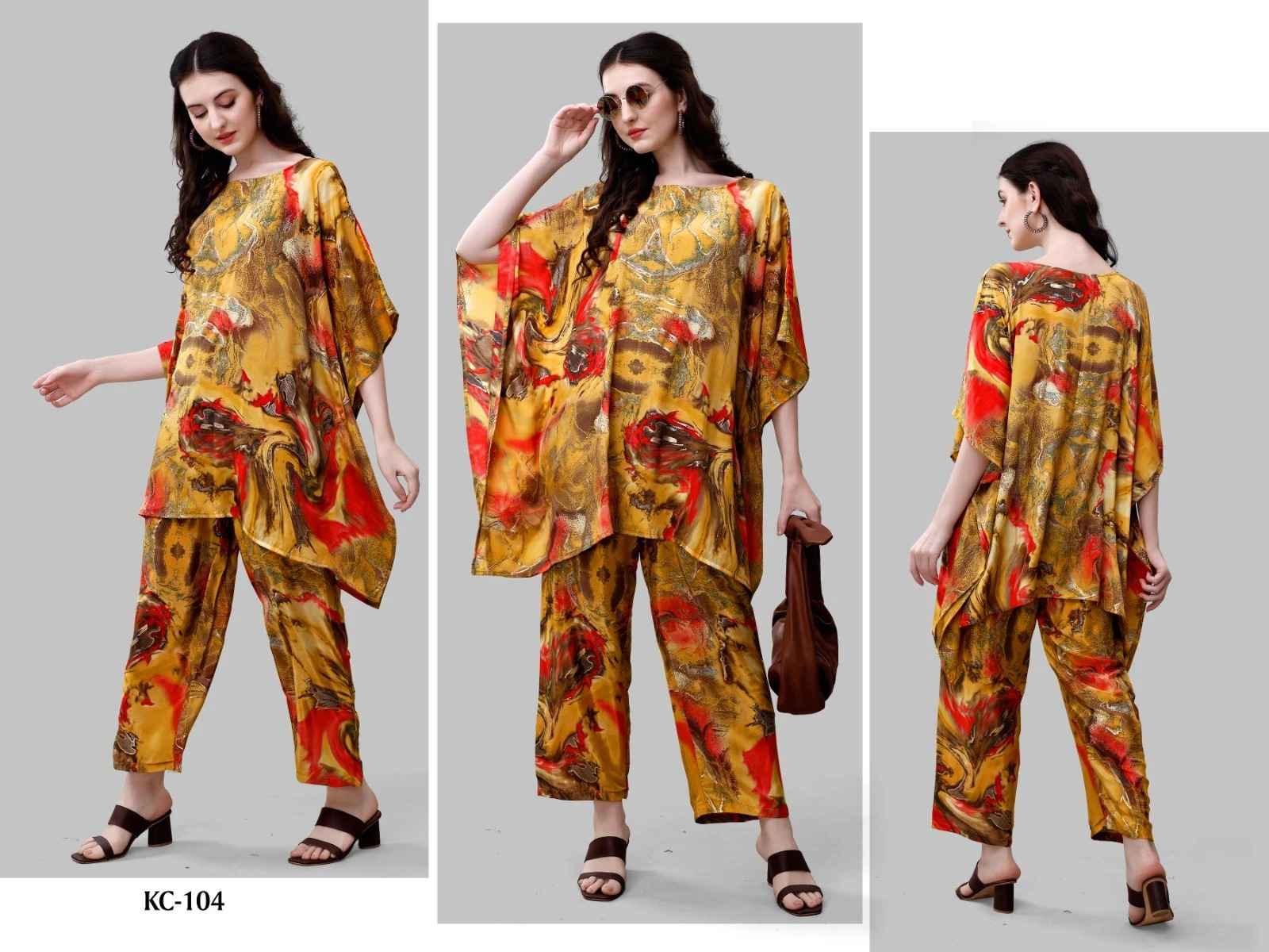 Jelite Kaftan Co Ord Set Vol-1 Fancy Wester Collection(08 pcs Cataloge)