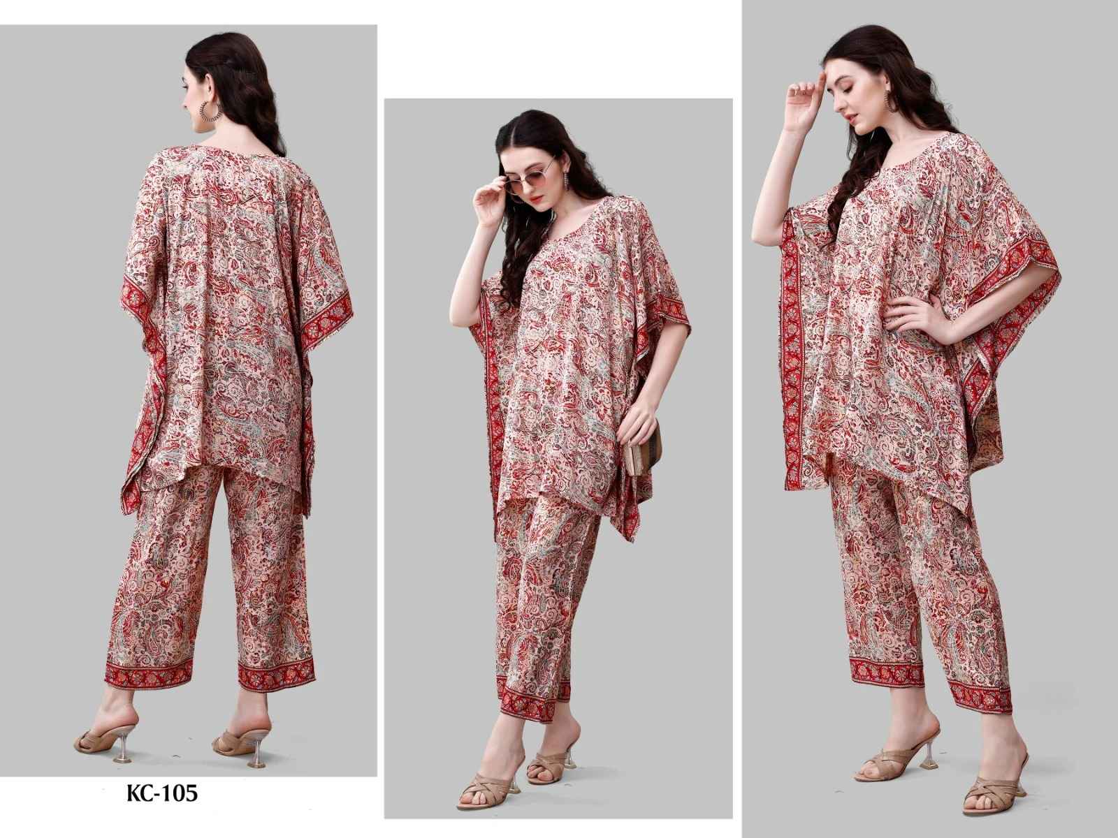 Jelite Kaftan Co Ord Set Vol-1 Fancy Wester Collection(08 pcs Cataloge)