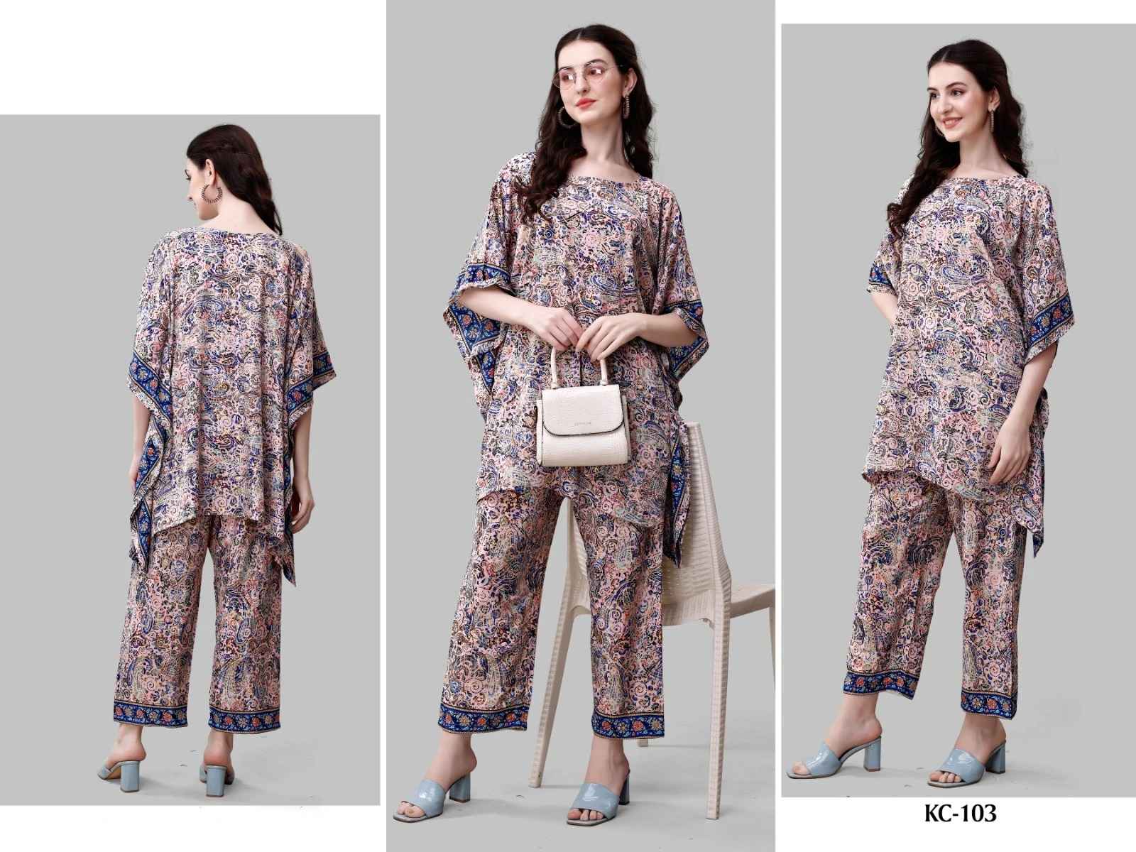 Jelite Kaftan Co Ord Set Vol-1 Fancy Wester Collection(08 pcs Cataloge)