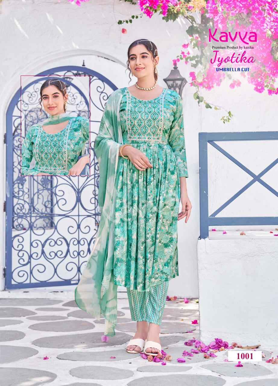 Kavya Jyotika Vol 1 Umbrella Cut Readymade Suit Wholesale Online Mumbai