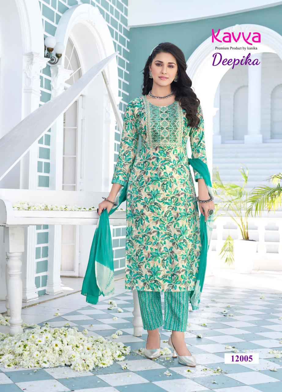 Kavya Deepika Vol-12 Capsule Readymade Suit (10 pcs Catalogue)
