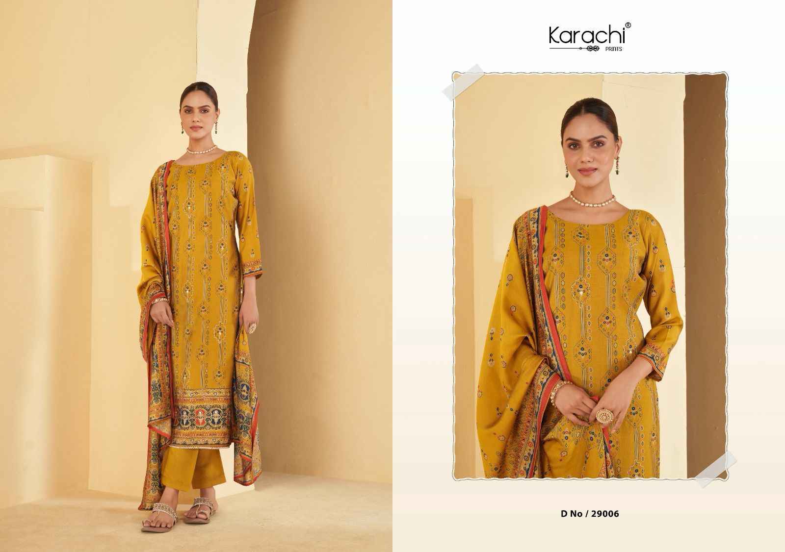 Kesar Karachi Prints Raahi Pure Muslin Dress Material (8  pc Cataloge)