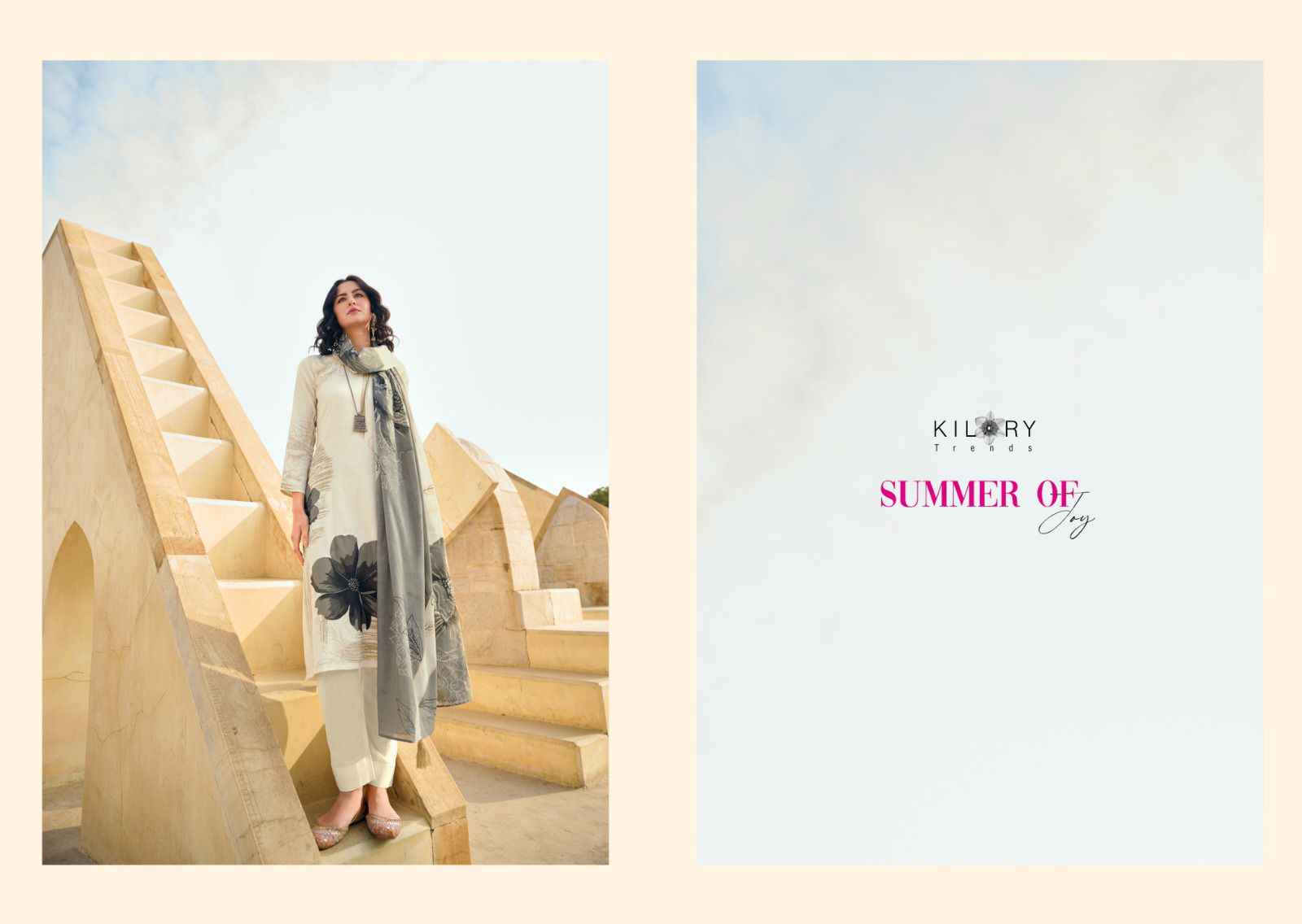 Kilory Trends Summer of Joy Pure Jam Cotton Dress Material (6 Pc Catalog)