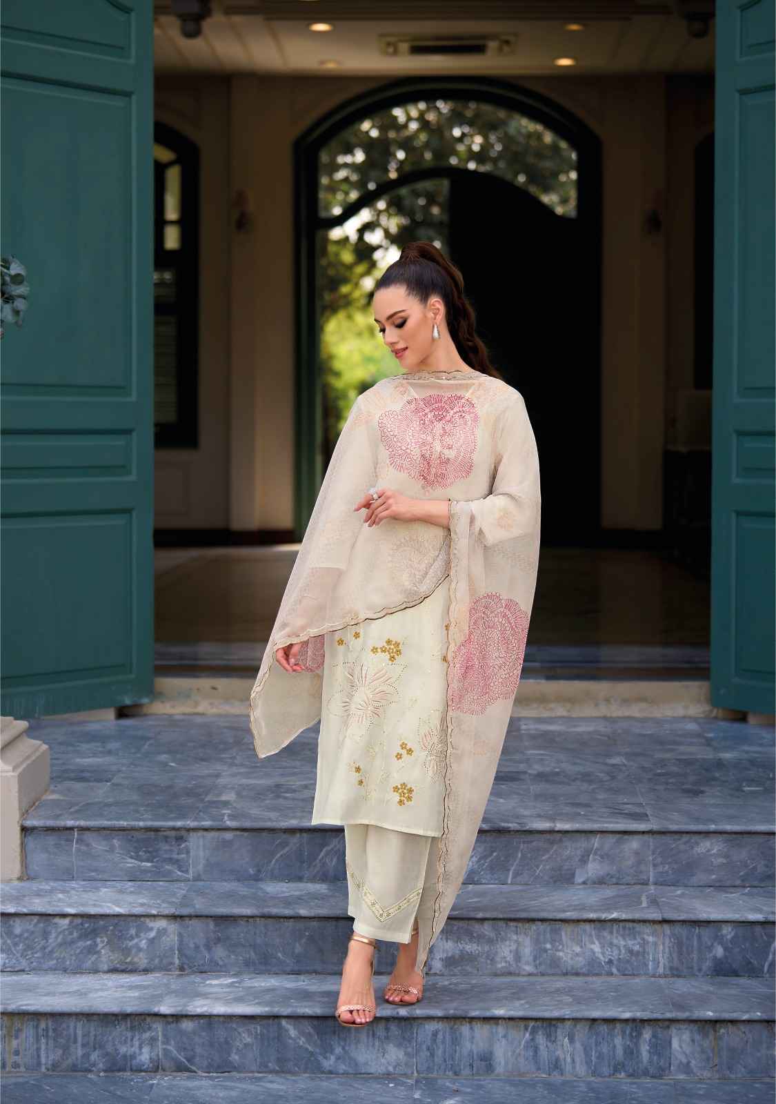 Lady Leela Rabya Viscose Silk Readymade Suit  (6 Pc Catalog)