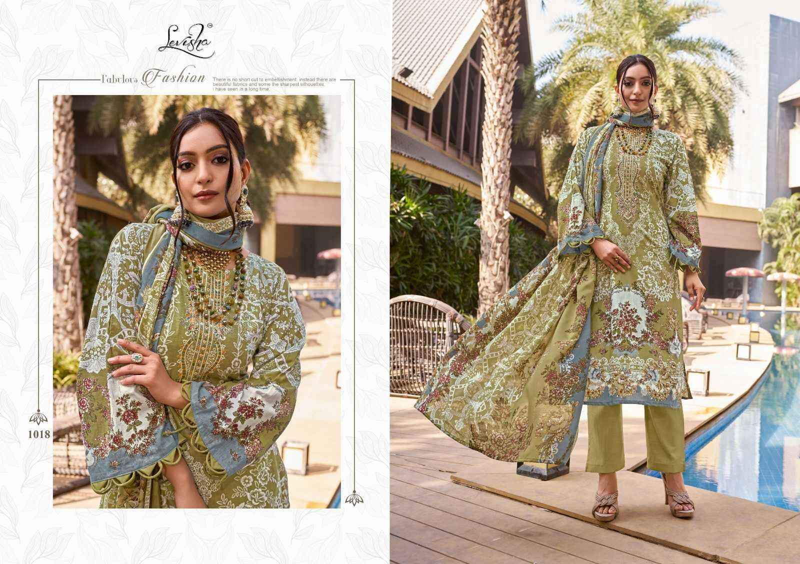Levisha Naira Nx Cotton Dress Material 8 pcs Catalogue