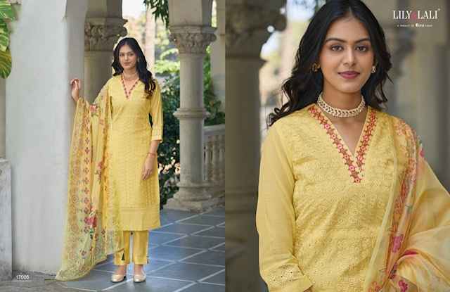 Lily & Lali Kashish Chanderi Silk Kurti Combo 6 pcs Catalogue