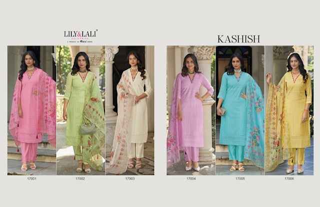 Lily & Lali Kashish Chanderi Silk Kurti Combo 6 pcs Catalogue