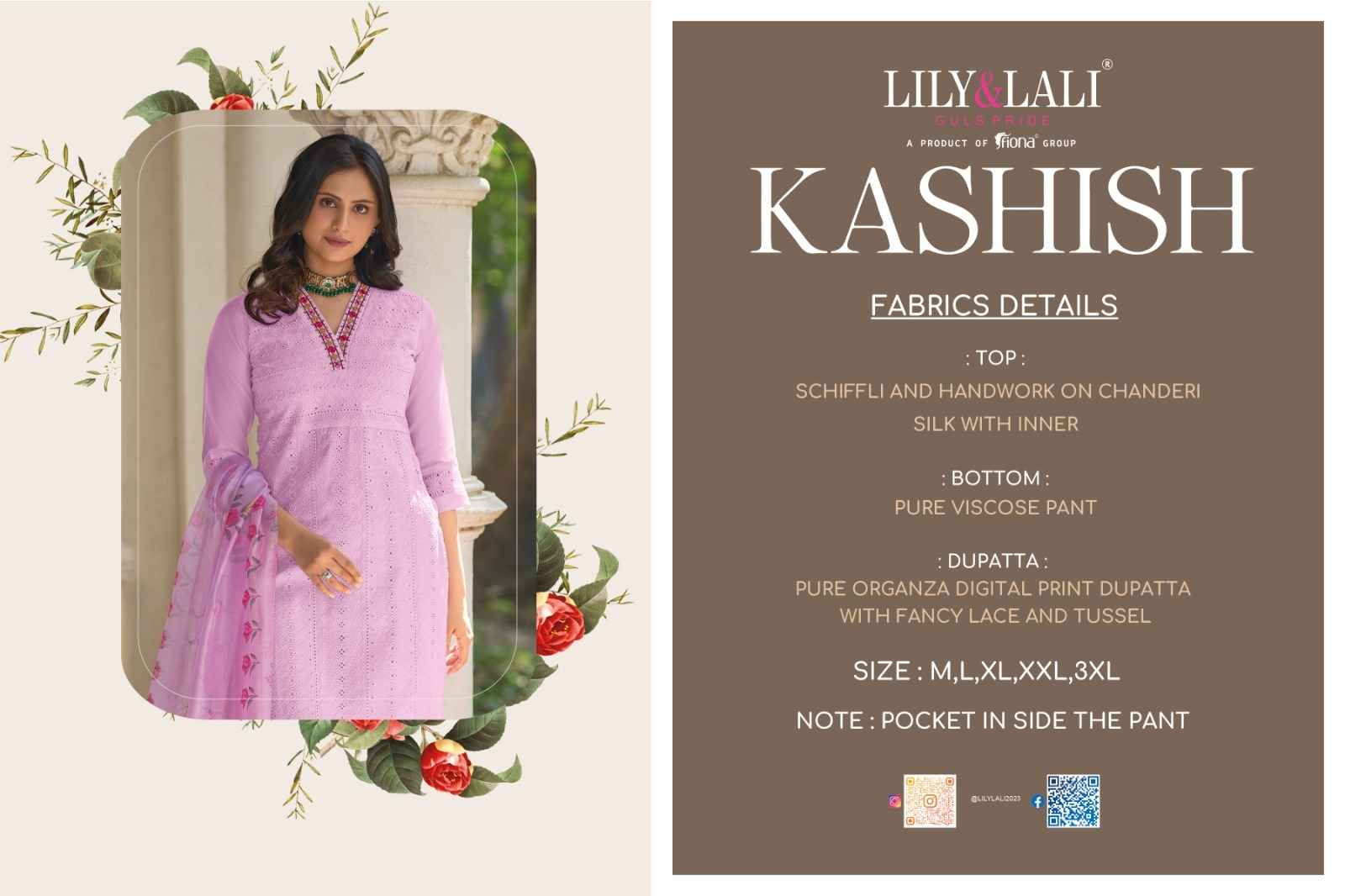 Lily & Lali Kashish Chanderi Silk Kurti Combo 6 pcs Catalogue