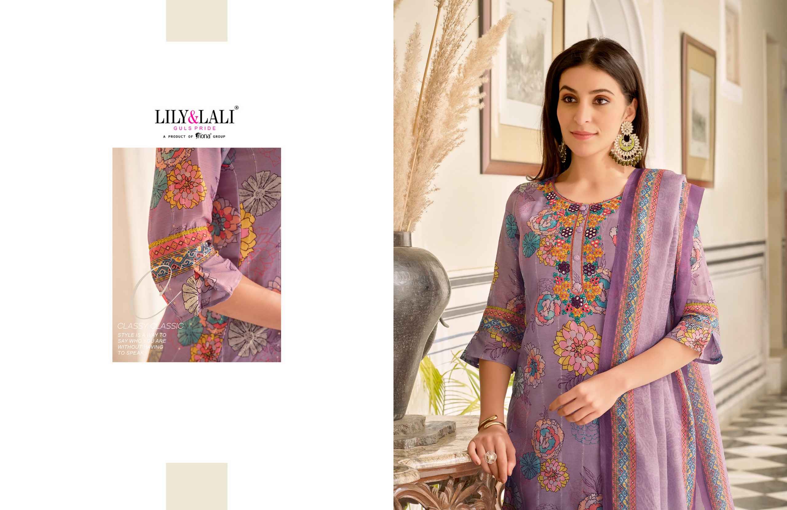 Lily & Lali Mehnoor Maslin Silk Readymade Suit (6 pcs Catalogue)