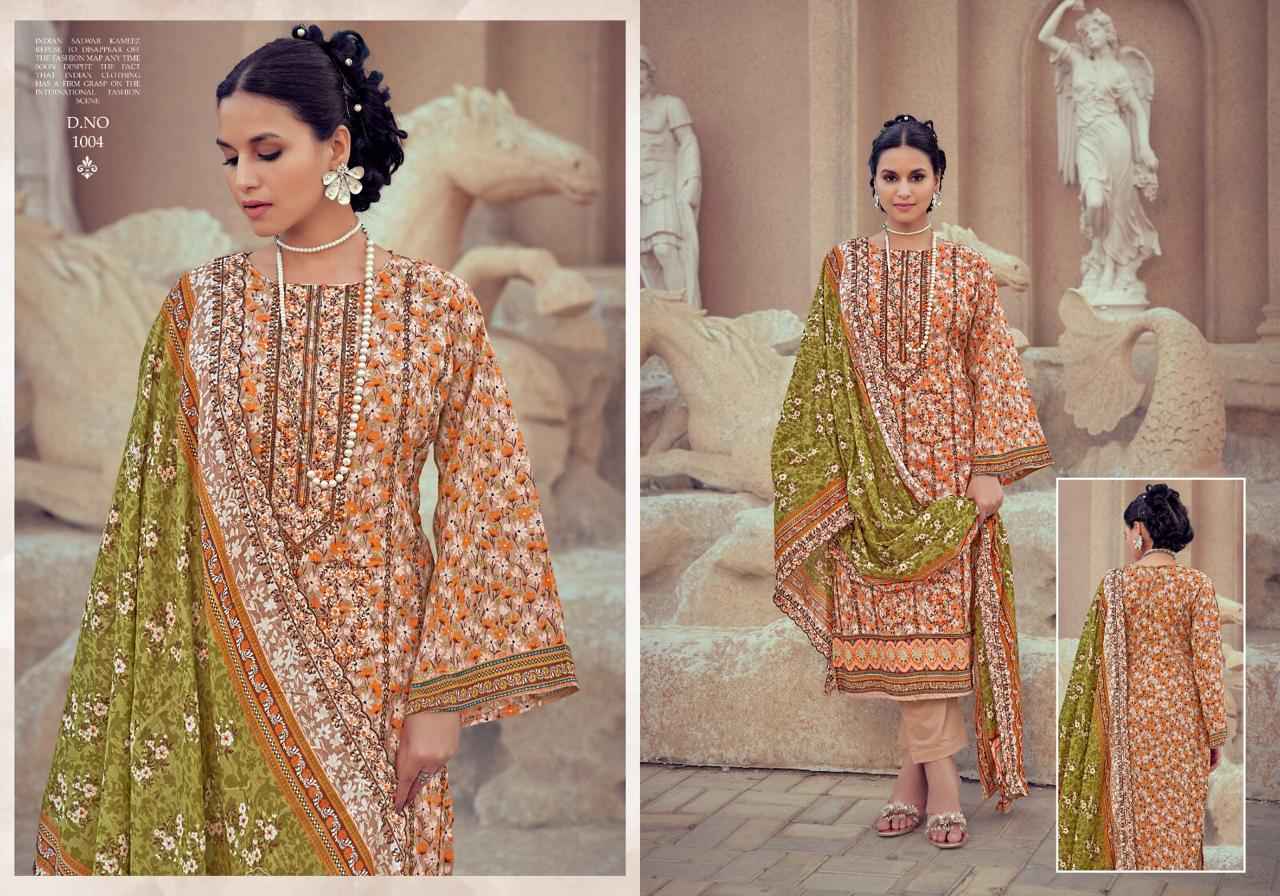 Majesty Bin Saeed Vol-5 Luxury Lawn Collection Dress Material (6 Pc Catalog)