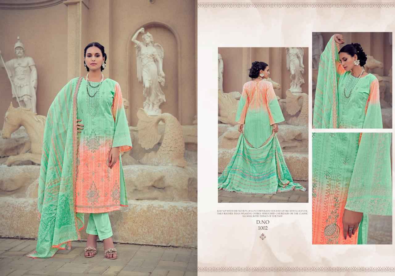 Majesty Bin Saeed Vol-5 Luxury Lawn Collection Dress Material (6 Pc Catalog)