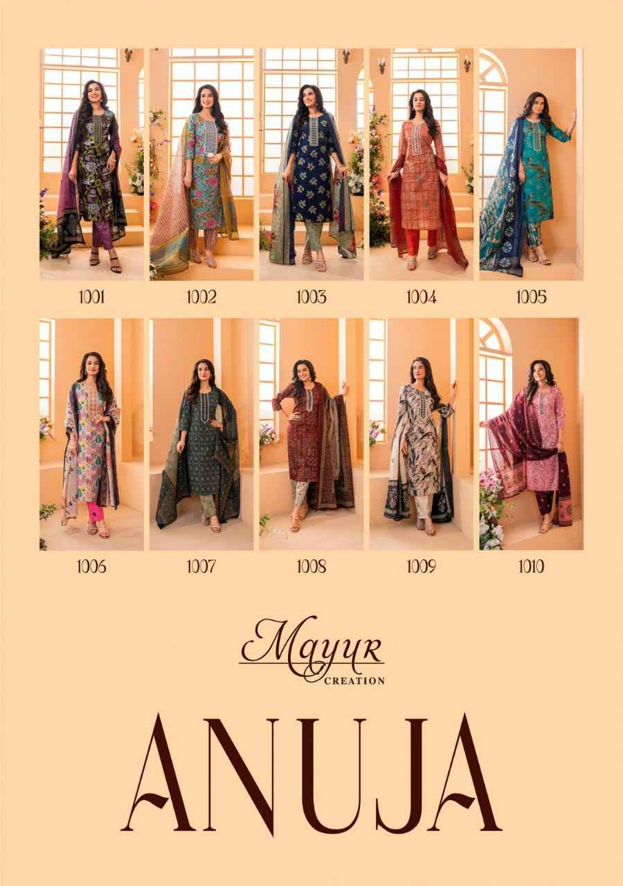 Mayur Creation Anuja Lawn Cotton Dress Material (10 pcs Catalogue)