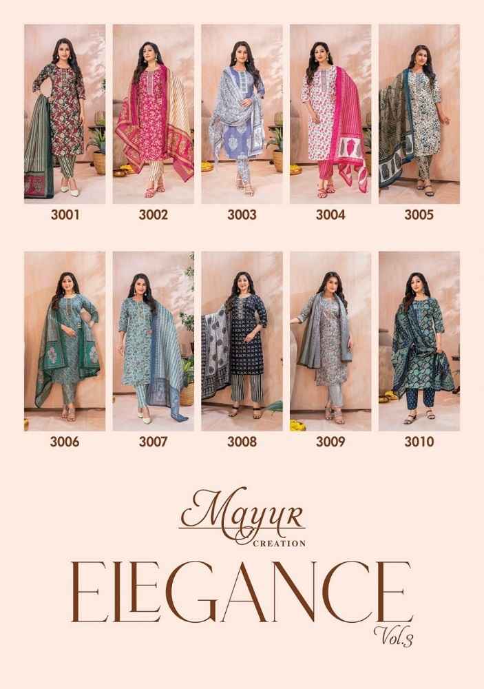 Mayur Elegance Vol 3 Cotton Kurti Combo 10 pcs Catalogue