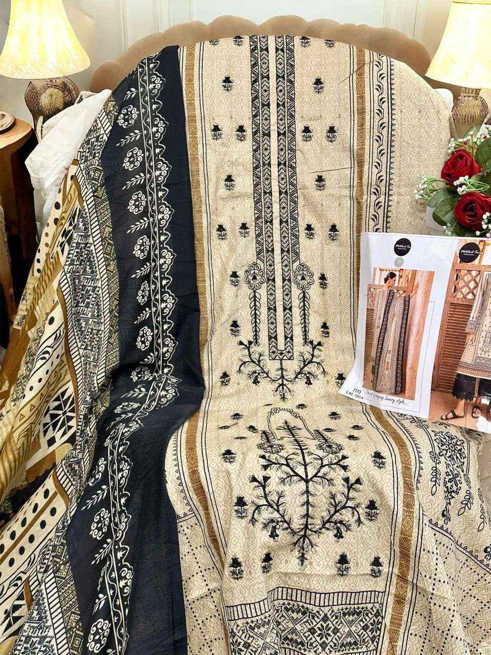 Mehboob Tex D No 1283 Cotton Dress Material 3 pcs Catalogue