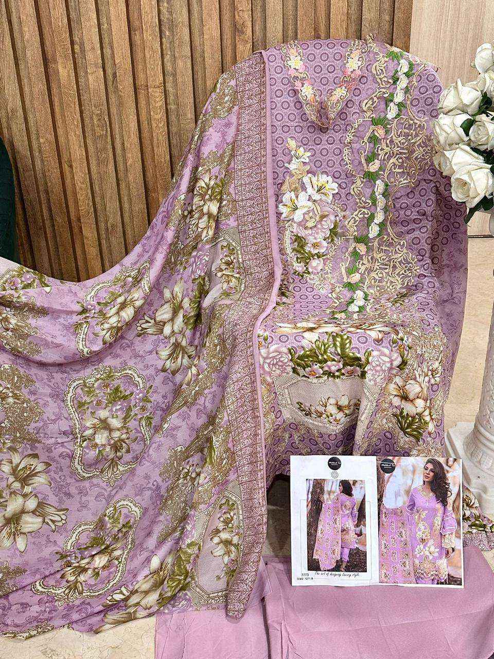 Mehboob Tex Maria B Gold Summer Collection Cotton Dress Material 3 pcs Catalogue