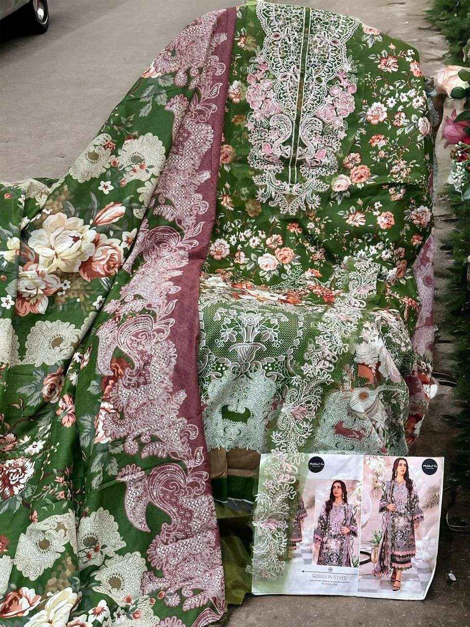 Mehboob Tex Needle Wonderful Cotton Dress Material 3 pcs Catalogue