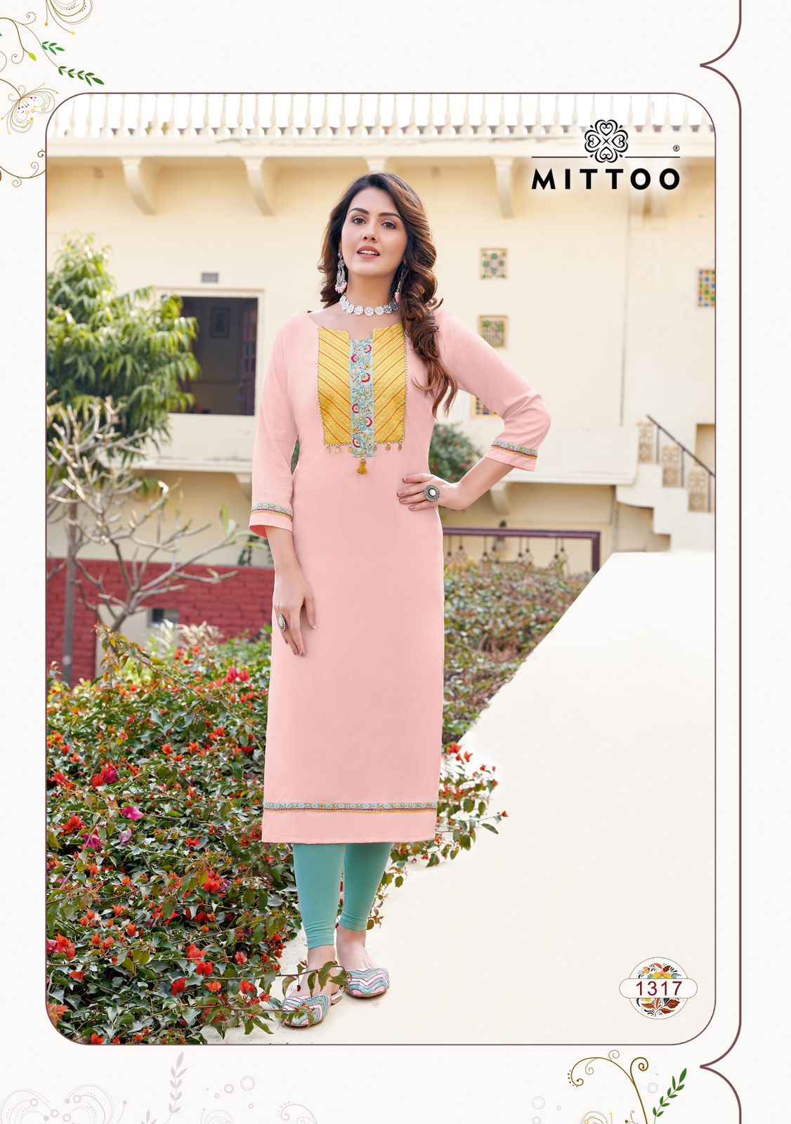 Mittoo Palak Vol-37  Heavy Rayon Kurti (8 pcs Catalogue)