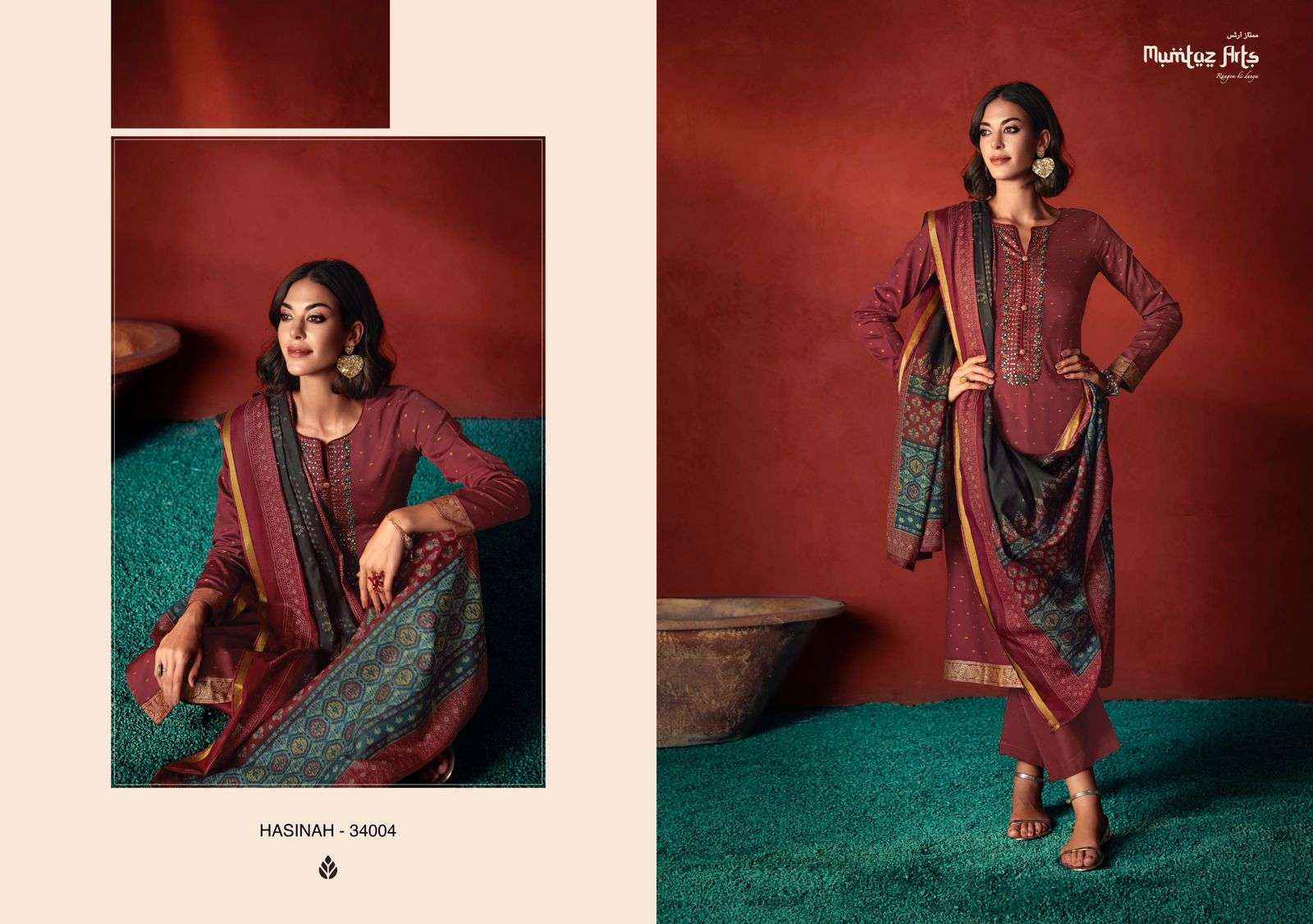 Mumtaz Arts Hasinah Viscose Dress Material 8 pcs Catalogue