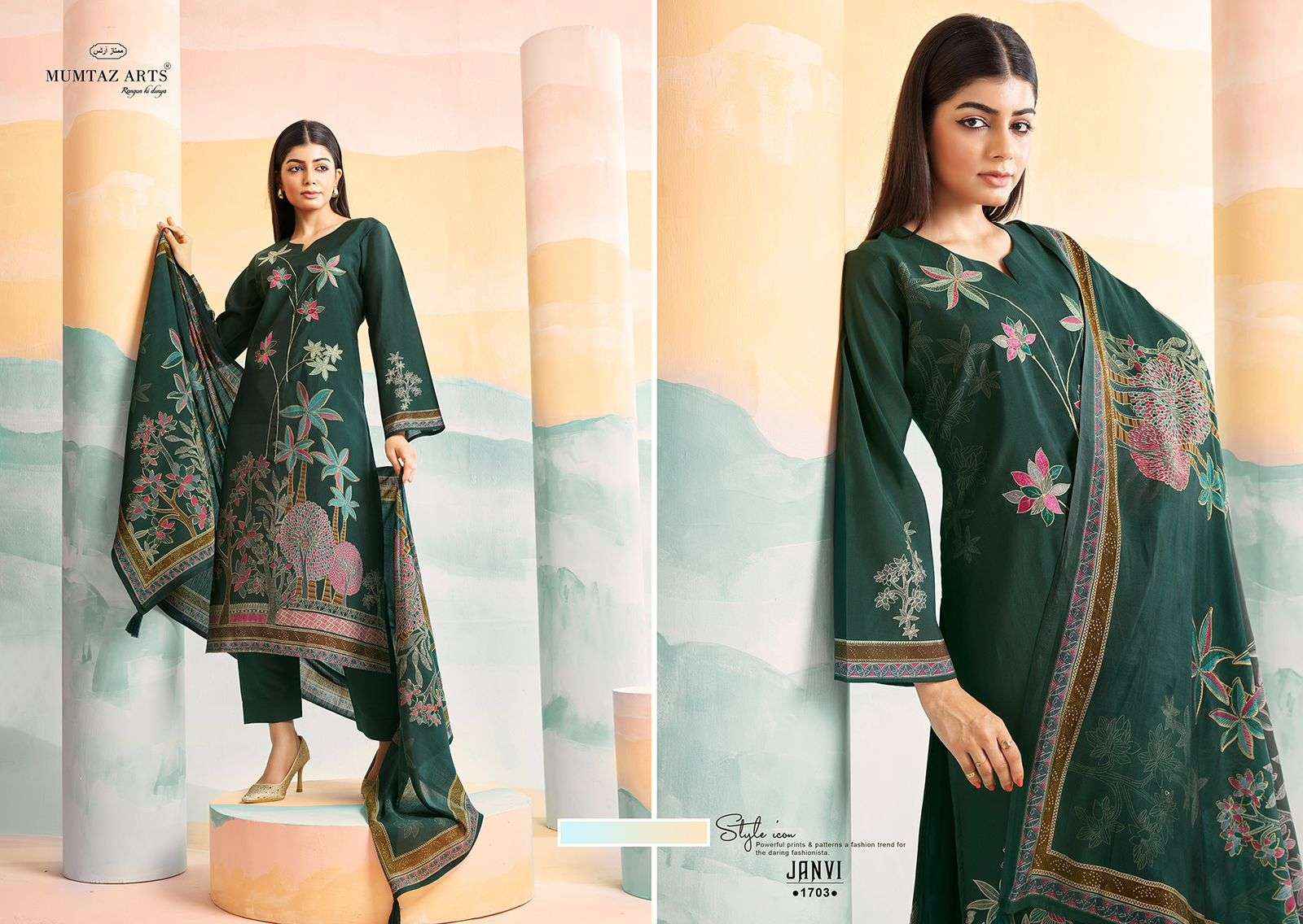  Mumtaz Arts Janvi Vol 2 Viscose Dress Material 4 pcs Catalogue