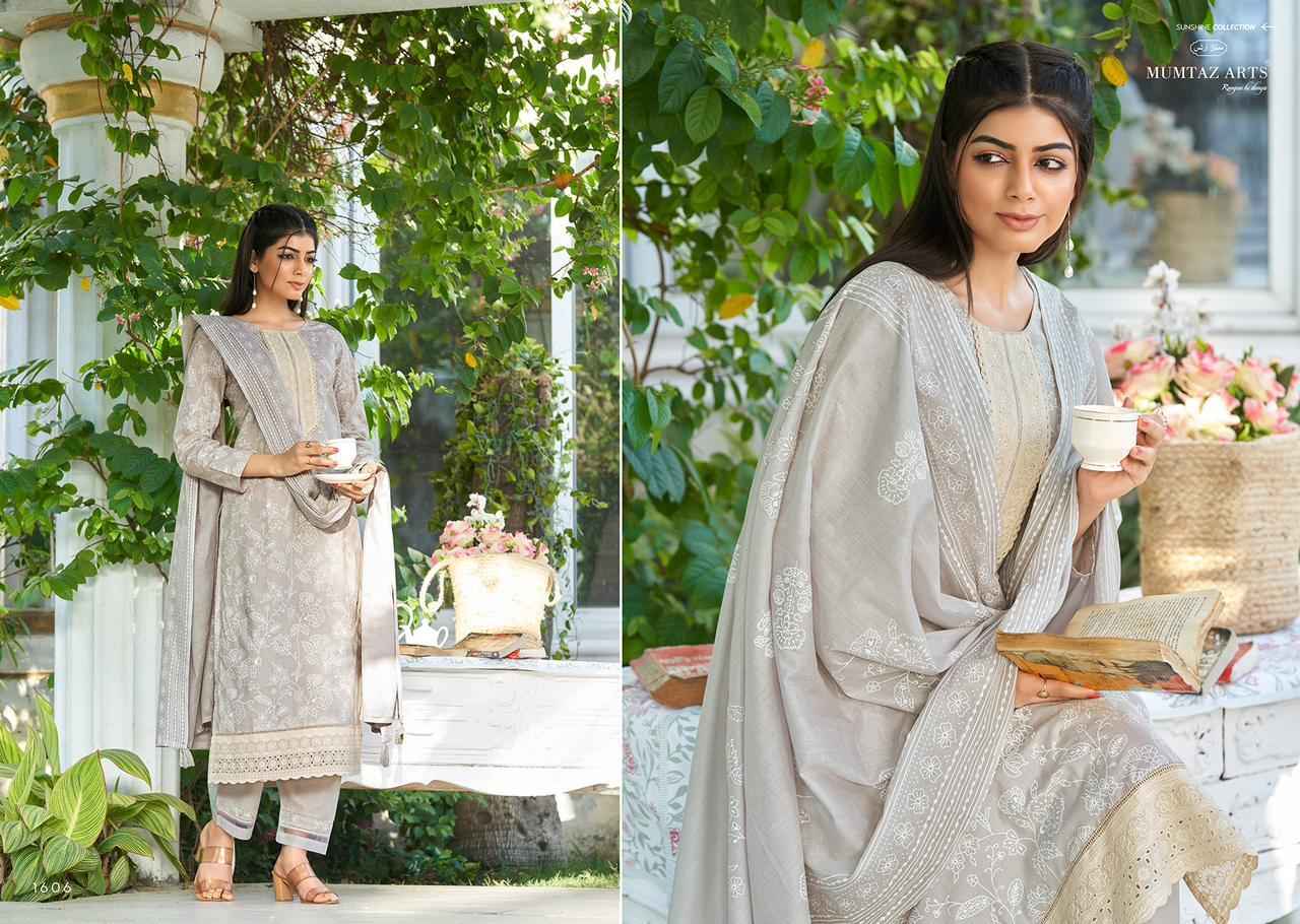 Mumtaz Arts Suhane Pal Pure Lawn Cambric Dress Material (6 pcs Catalogue)