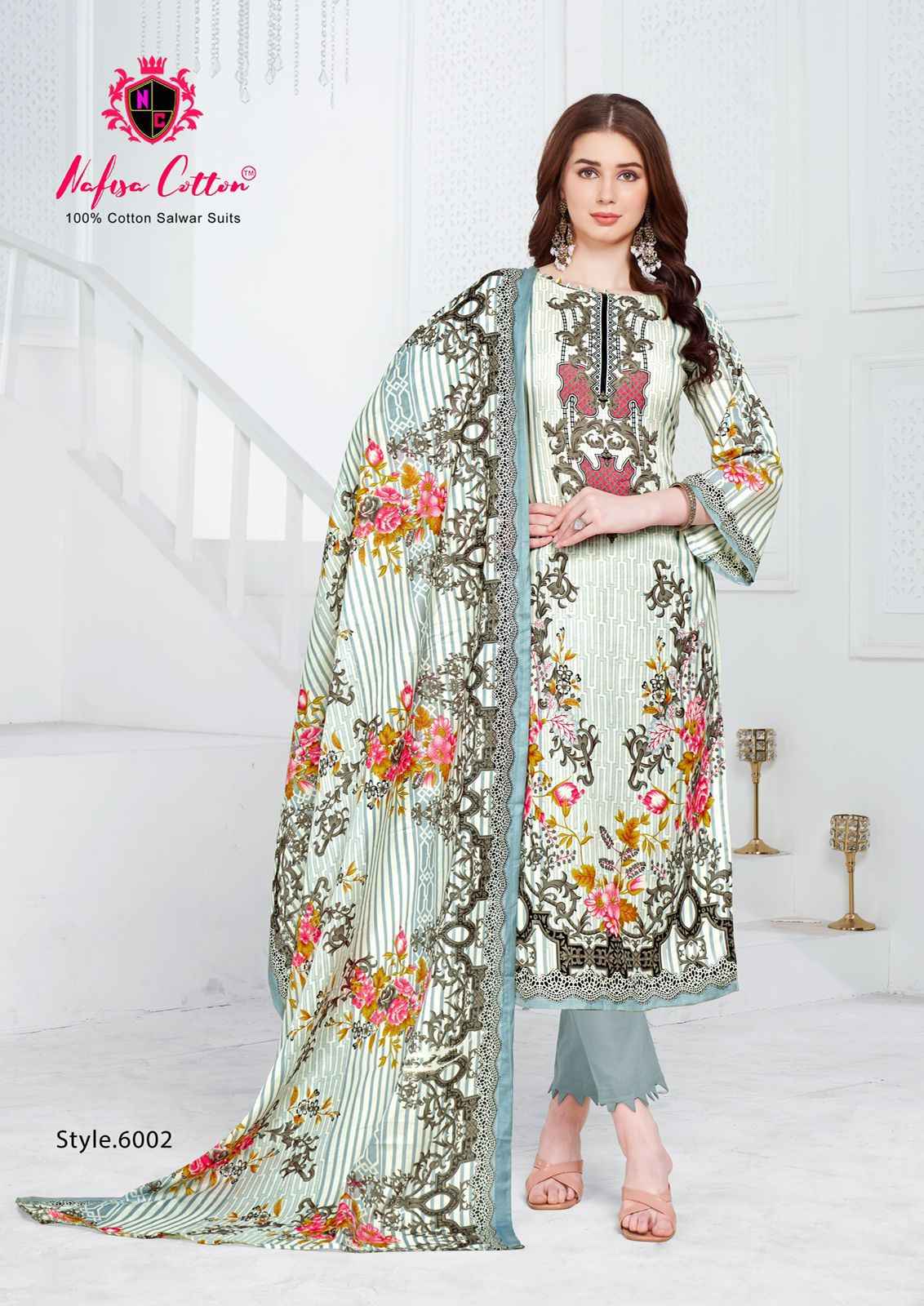 Nafisa Cotton Safina Vol-6 Cotton Dress Material (6 pcs Catalogue)