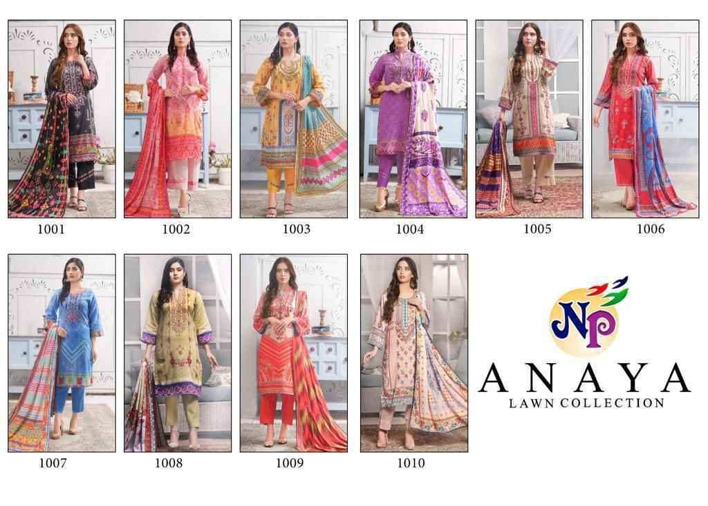 Nand Gopal Anaya Lawn Collection Dress Material (10 pcs Catalogue)