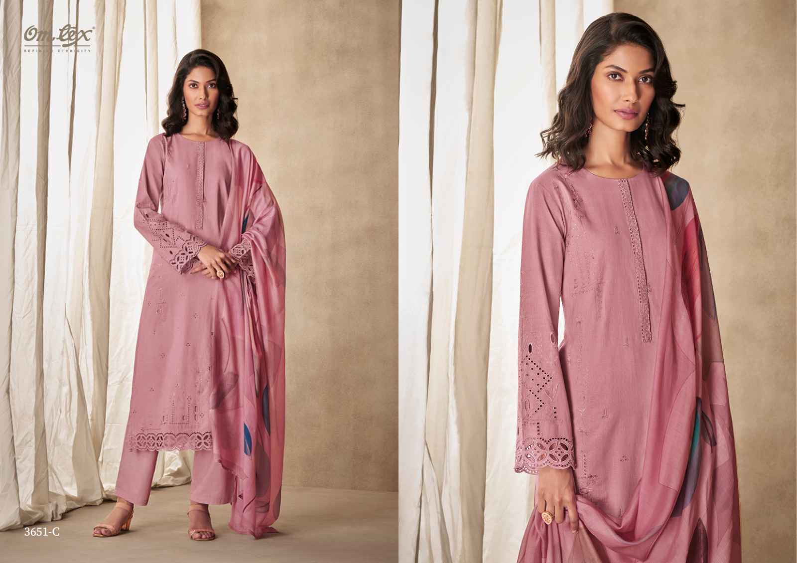 Omtex Uma Lawn Cotton Dress Material (4 Pc Catalouge)