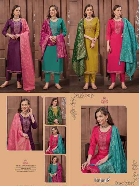 Panch Ratna Kahani Silk Dress Material 4 pcs Catalogue