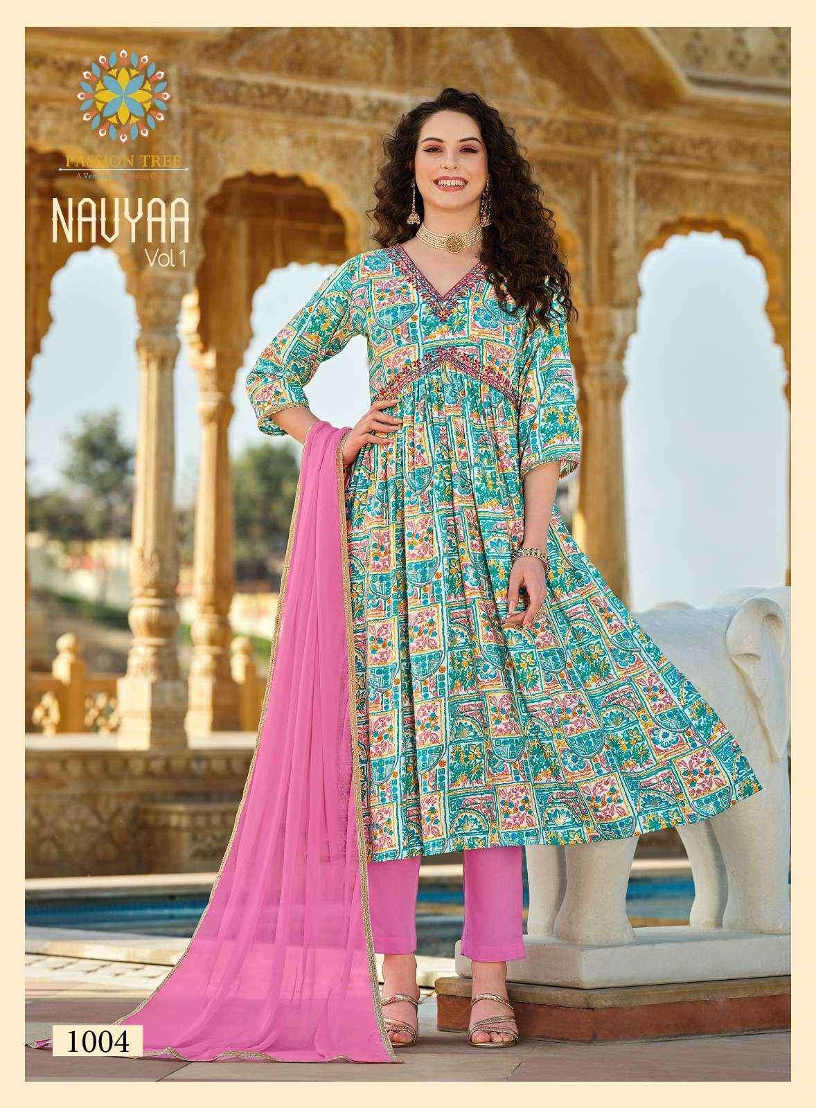 Passion Tree Navya Vol 1 Reyon Kurti Combo 8 pcs Catalogue