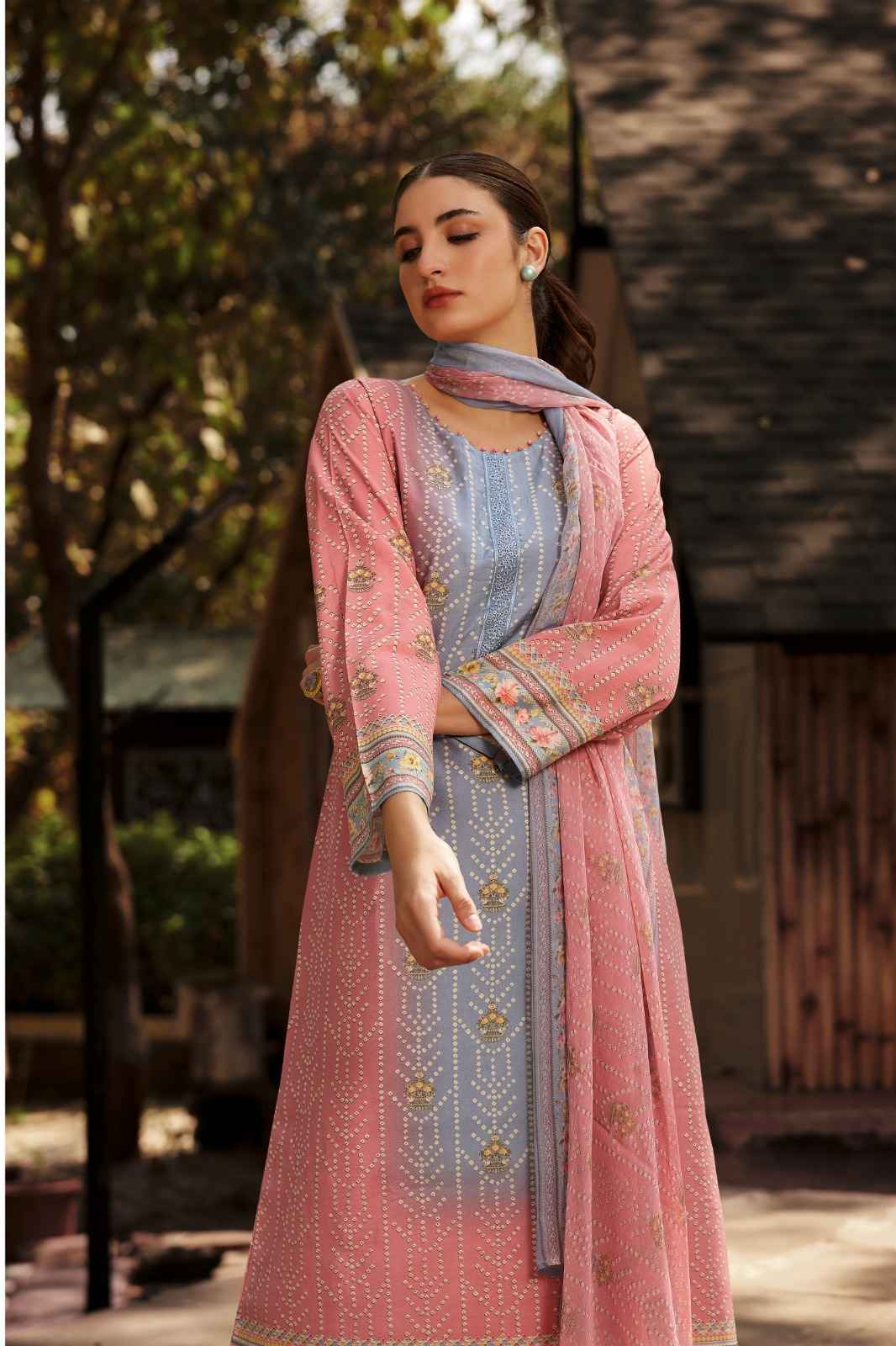 PRM Trendz Nafisha  Pure Musline Silk Dress Material (8 pcs Catalogue)