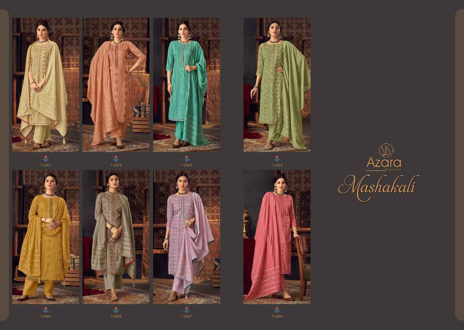 Radhika Azara Mashakali Cotton Dress Material (8 pcs Catalogue)