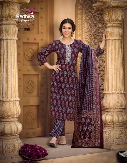 Radhika Lifestyle Cotton Kudi Vol 11 Cotton Kurti Combo 8 pcs Catalogue