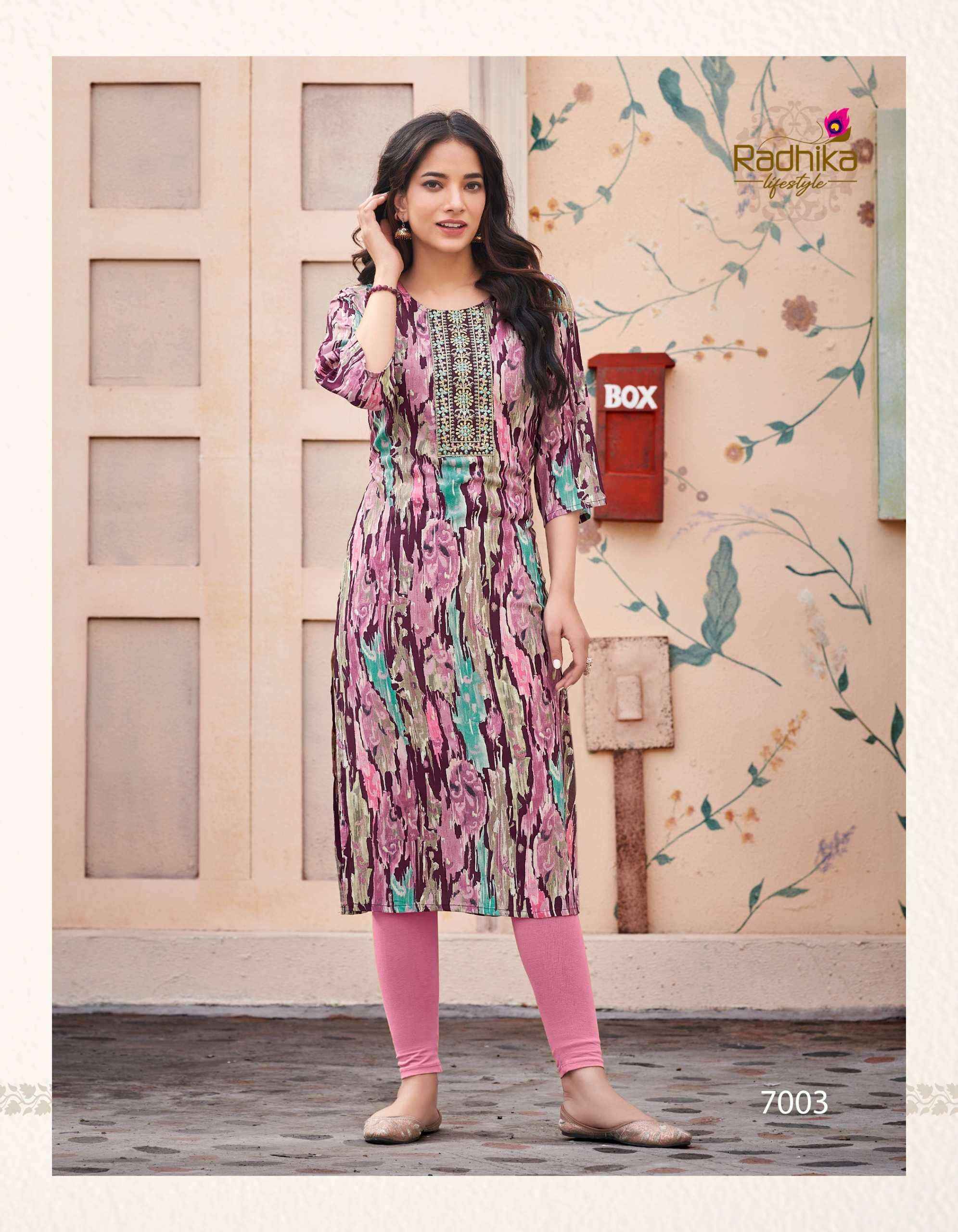 Radhika Lifestyle Pahel Vol-7 Rayon Kurti (7 pcs Catalogue)