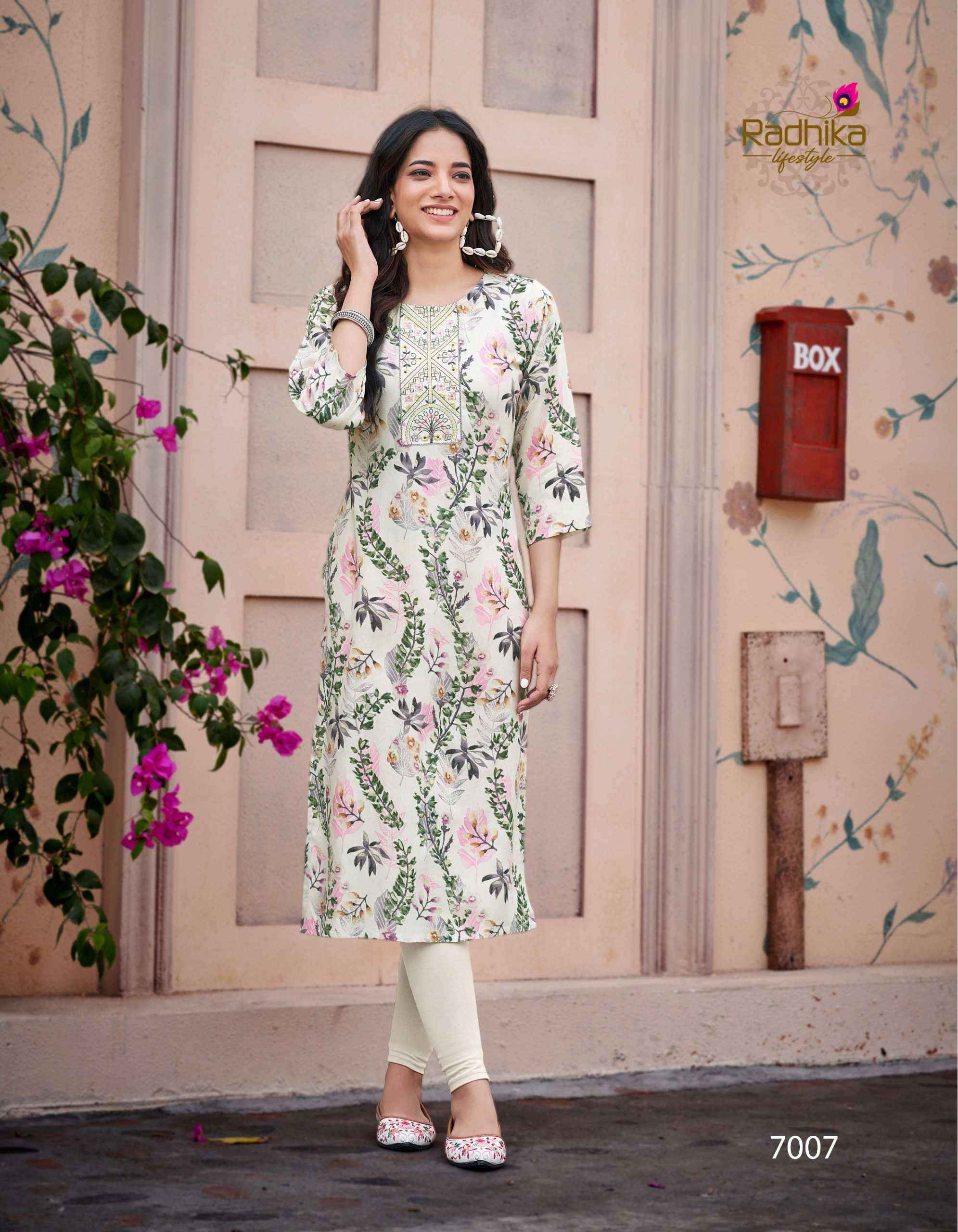 Radhika Lifestyle Pahel Vol-7 Rayon Kurti (7 pcs Catalogue)