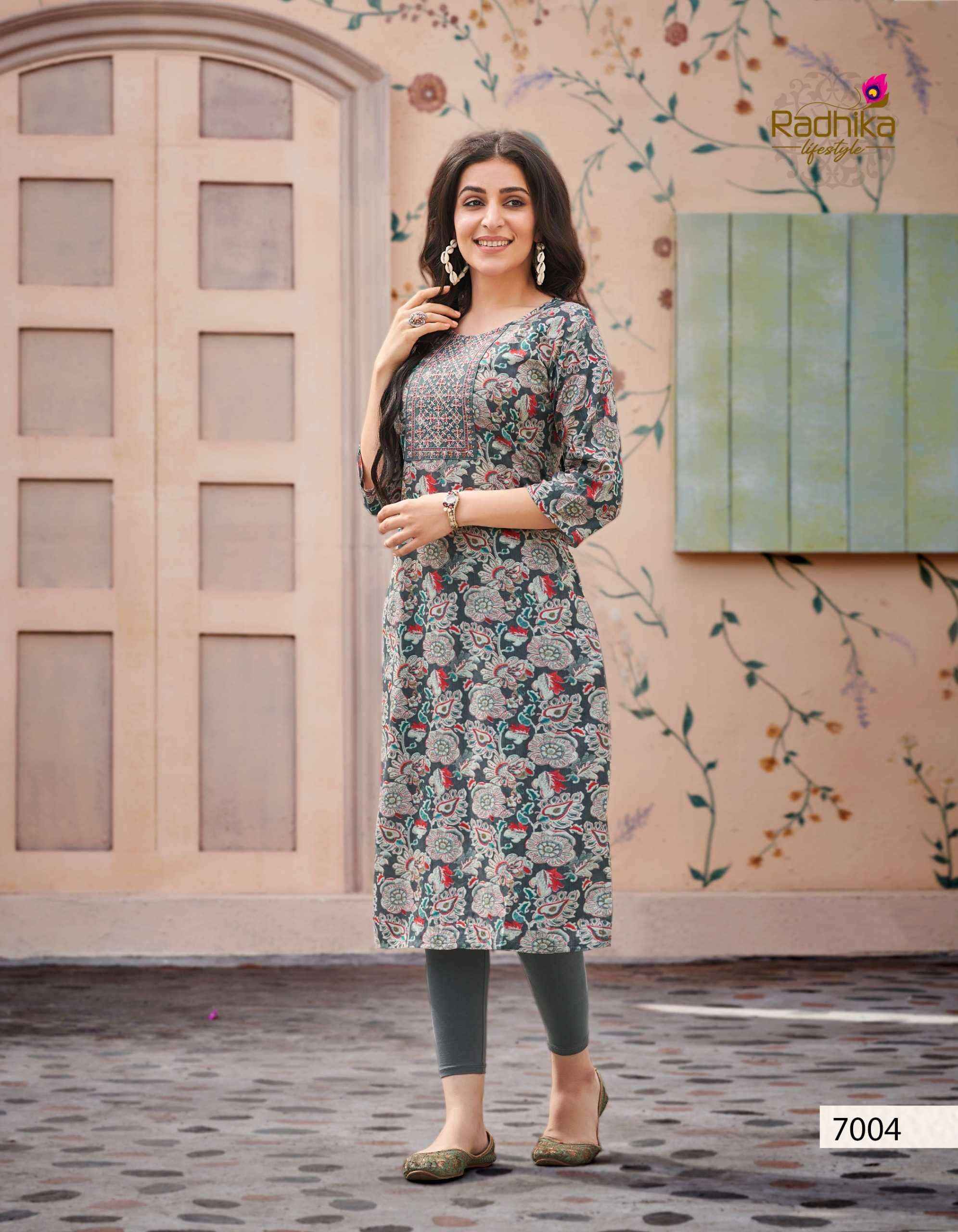 Radhika Lifestyle Pahel Vol-7 Rayon Kurti (7 pcs Catalogue)
