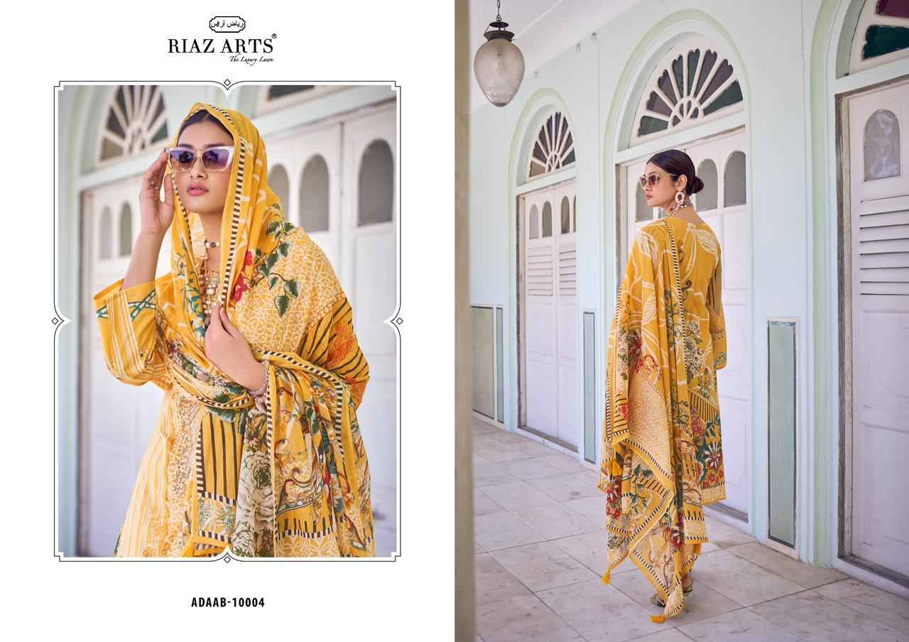 Riaz Arts Adaab Cotton Dress Material 7 pcs Catalogue