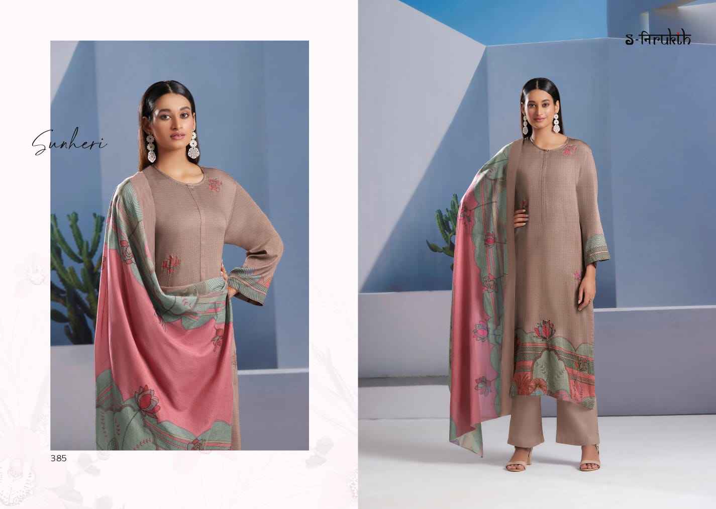 S Nirukth Sunheri Cotton Dress Material (8 pcs Catalogue)