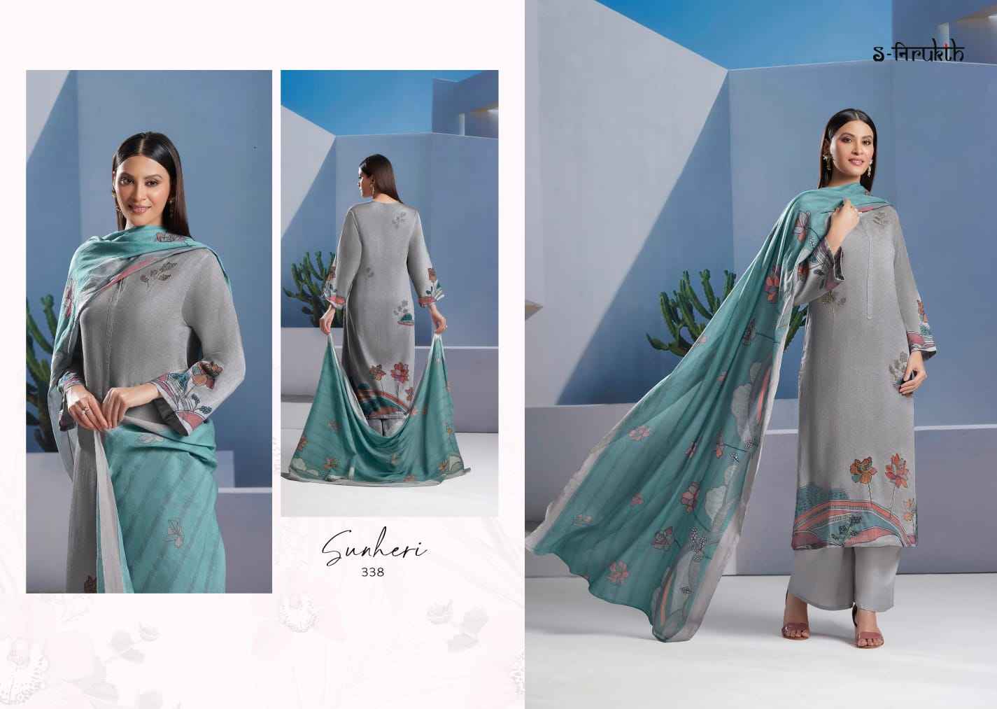 S Nirukth Sunheri Cotton Dress Material (8 pcs Catalogue)