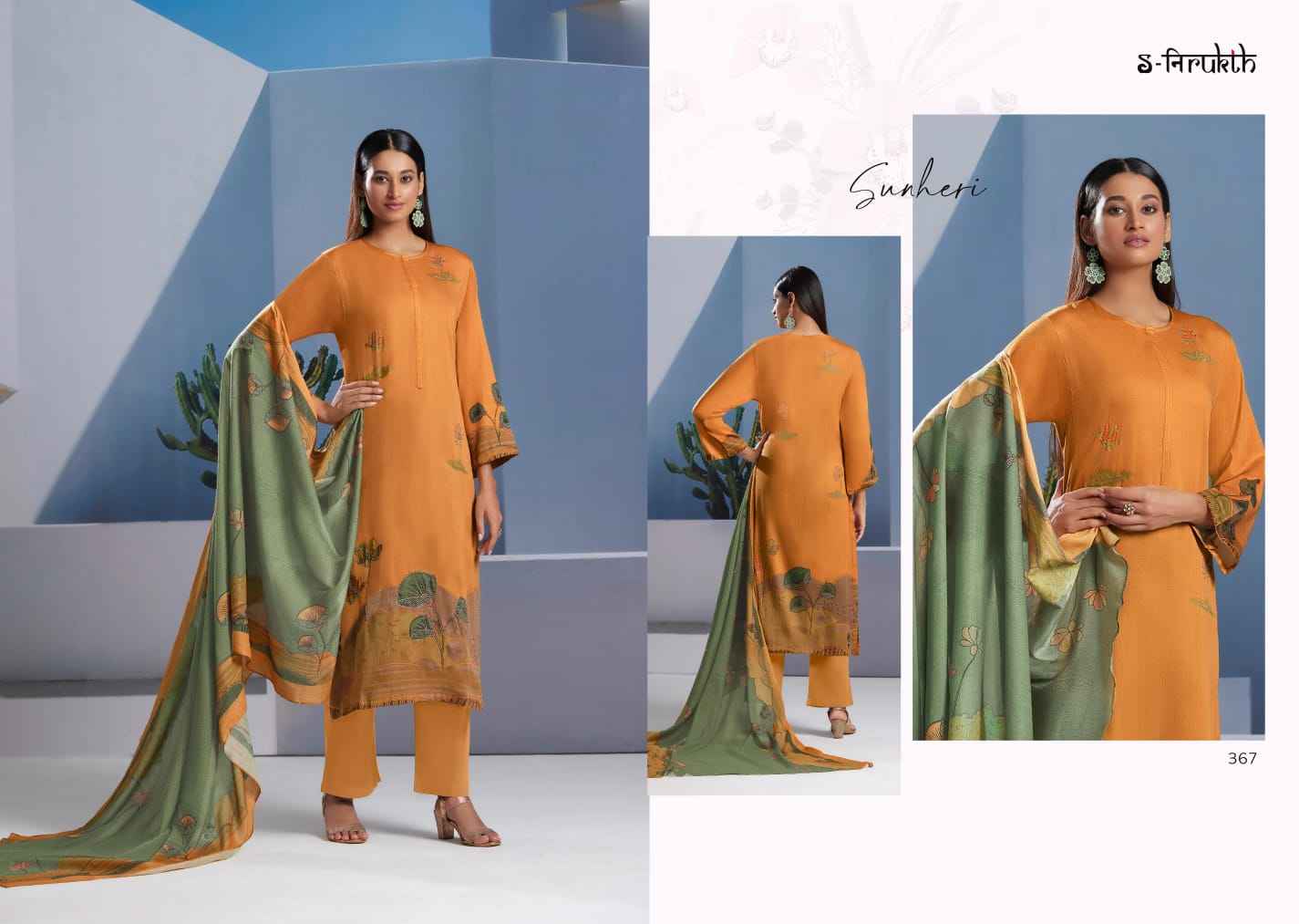 S Nirukth Sunheri Cotton Dress Material (8 pcs Catalogue)